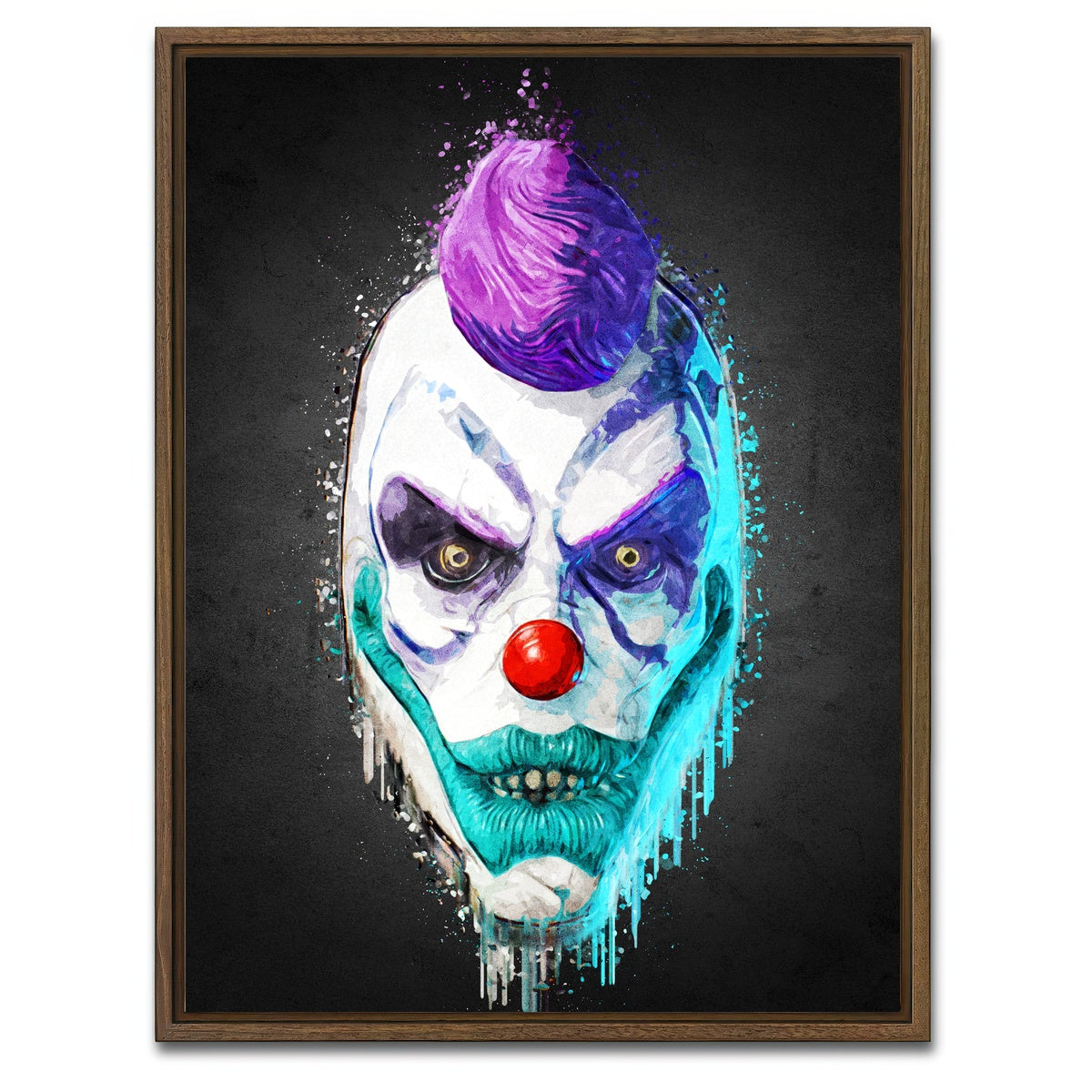 AUTO-MOCKUP WHITE | Payday 4 Portrait | 1 Piece | Walnut Framed Canvas | group=3x4