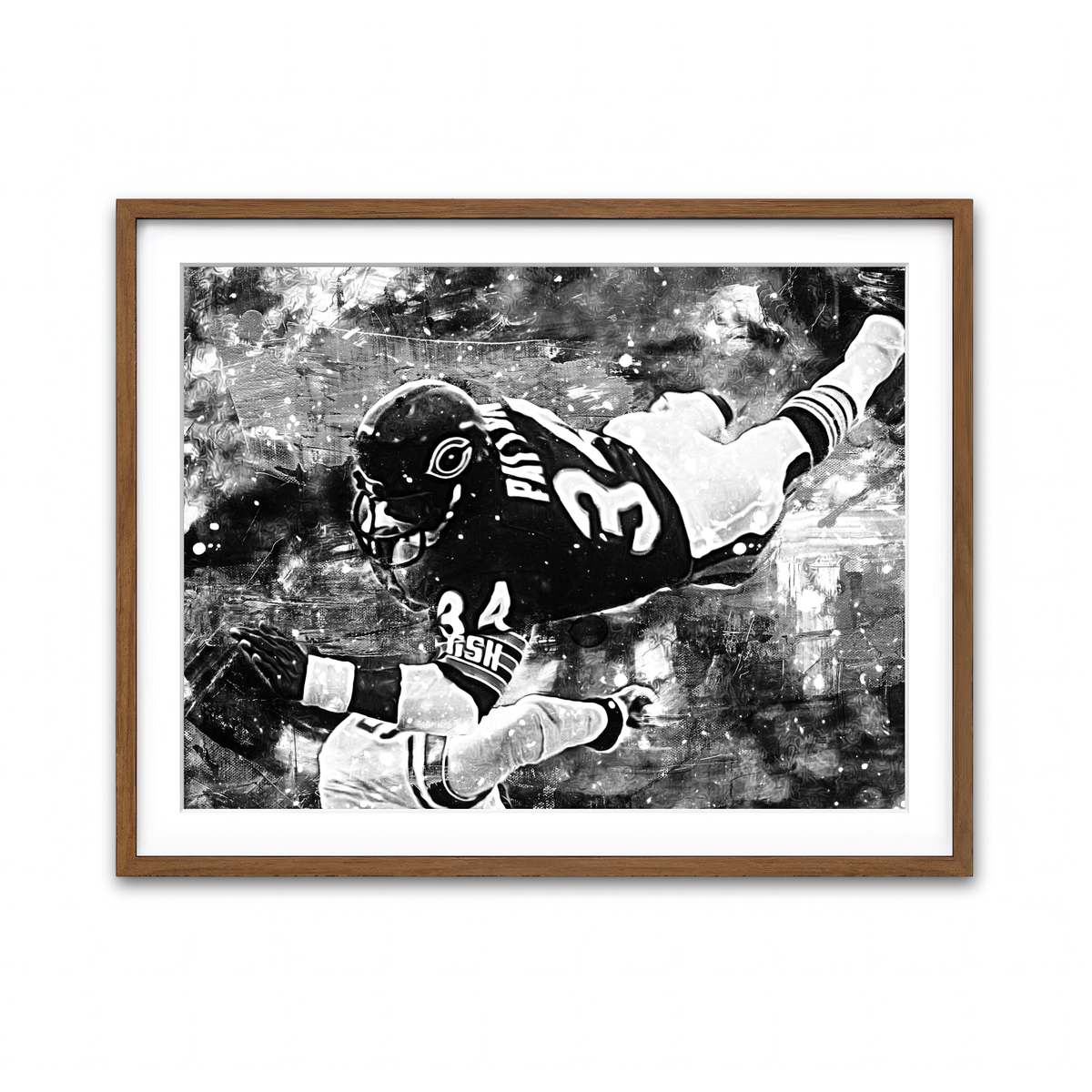 Framed Print 4x3 Walnut