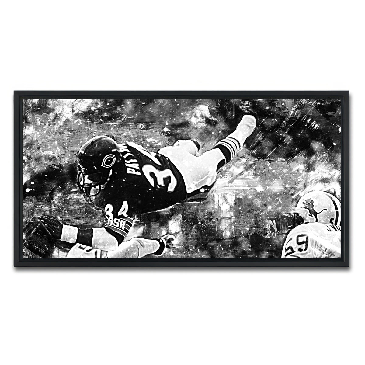 AUTO-MOCKUP WHITE | Payton Grayscale | 1 Piece | Black Frame | group=2x1