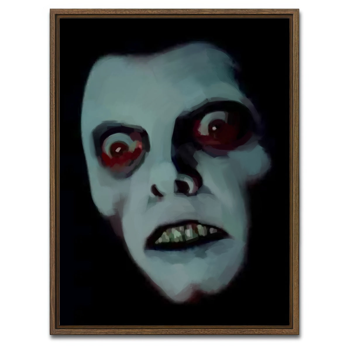 AUTO-MOCKUP WHITE | Pazuzu | 1 Piece | Walnut Framed Canvas | group=3x4