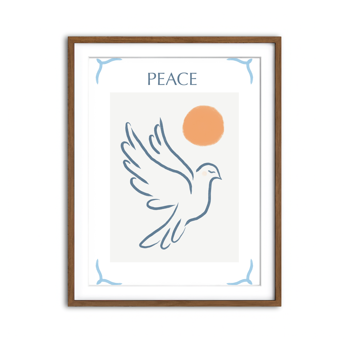 Framed Print 3x4 Walnut