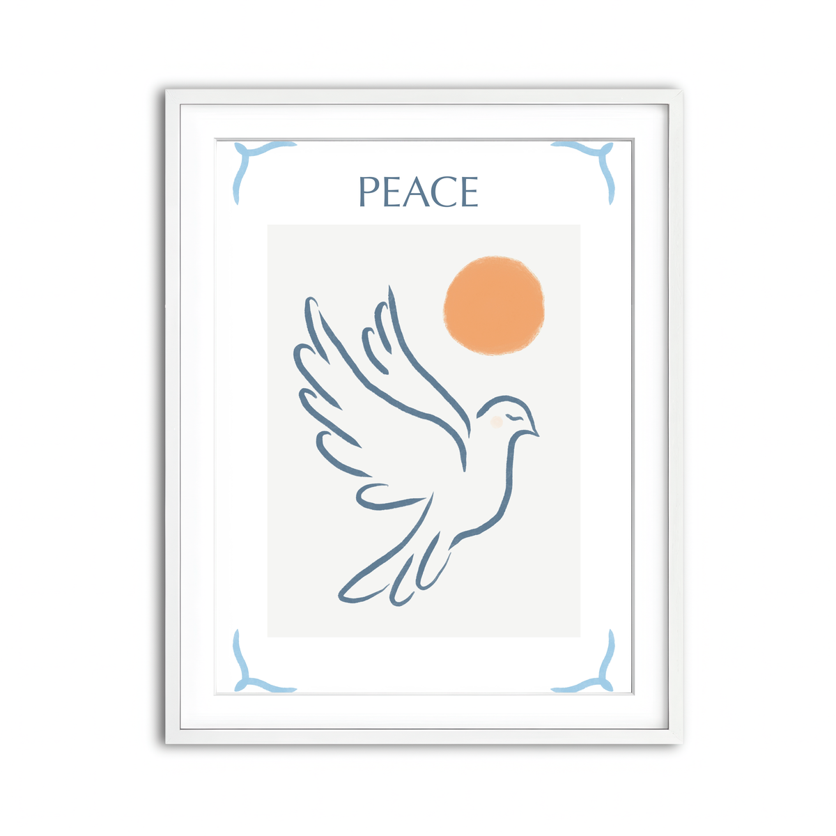 Framed Print 3x4 White