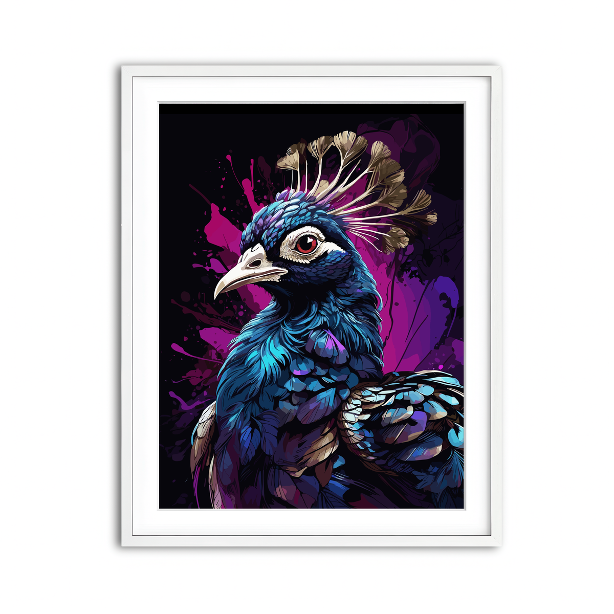 Framed Print 3x4 White