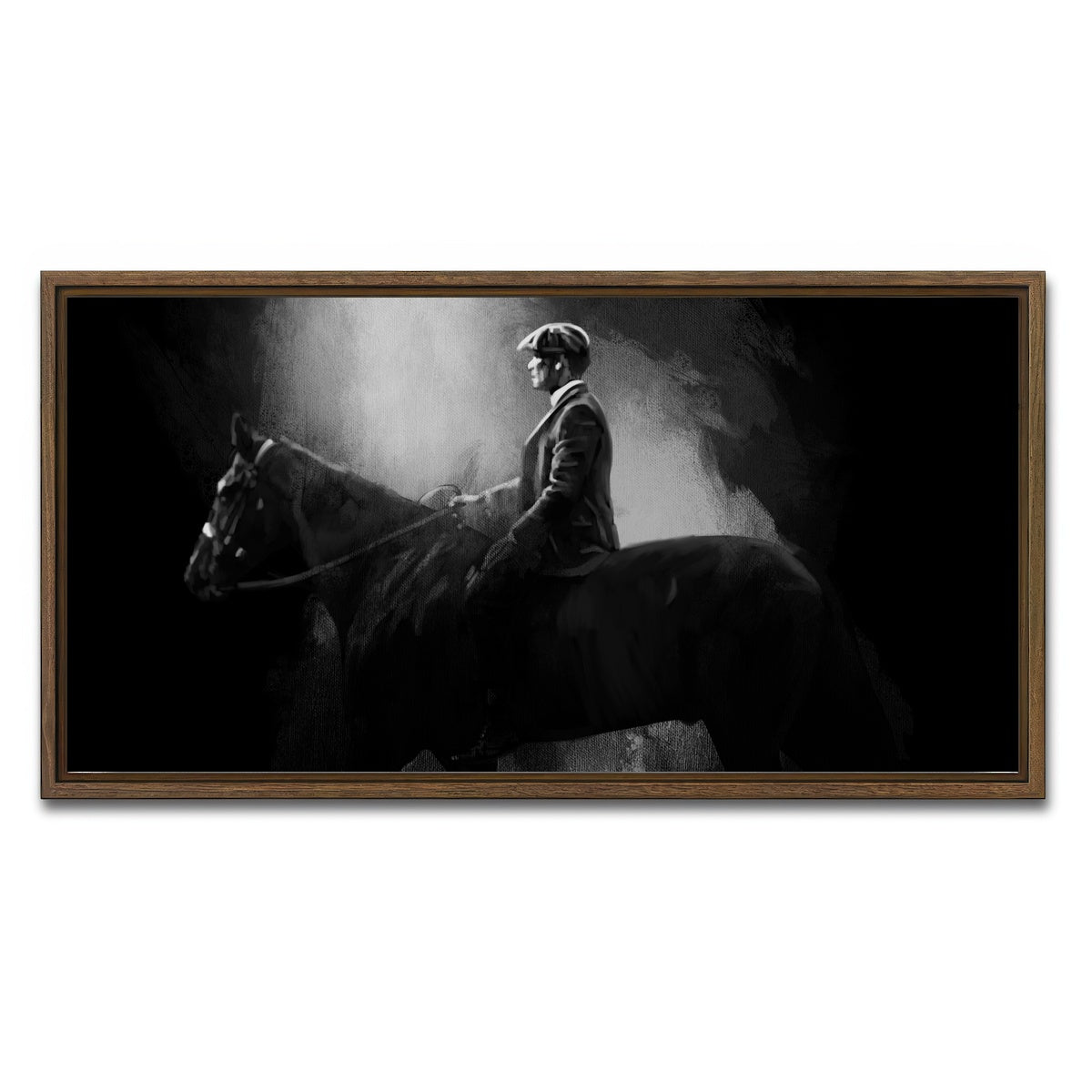 AUTO-MOCKUP WHITE | Peaky Blinders | 1 Piece | Walnut Framed Canvas | group=2x1