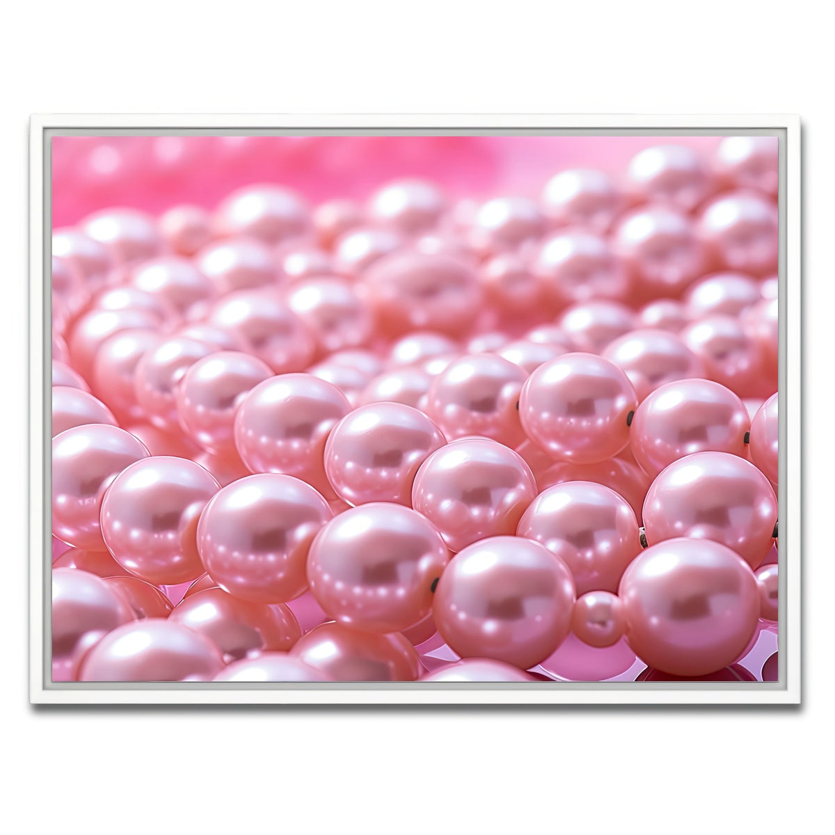 AUTO-MOCKUP WHITE | Pearls | 1 Piece | White Framed Canvas | group=4x3