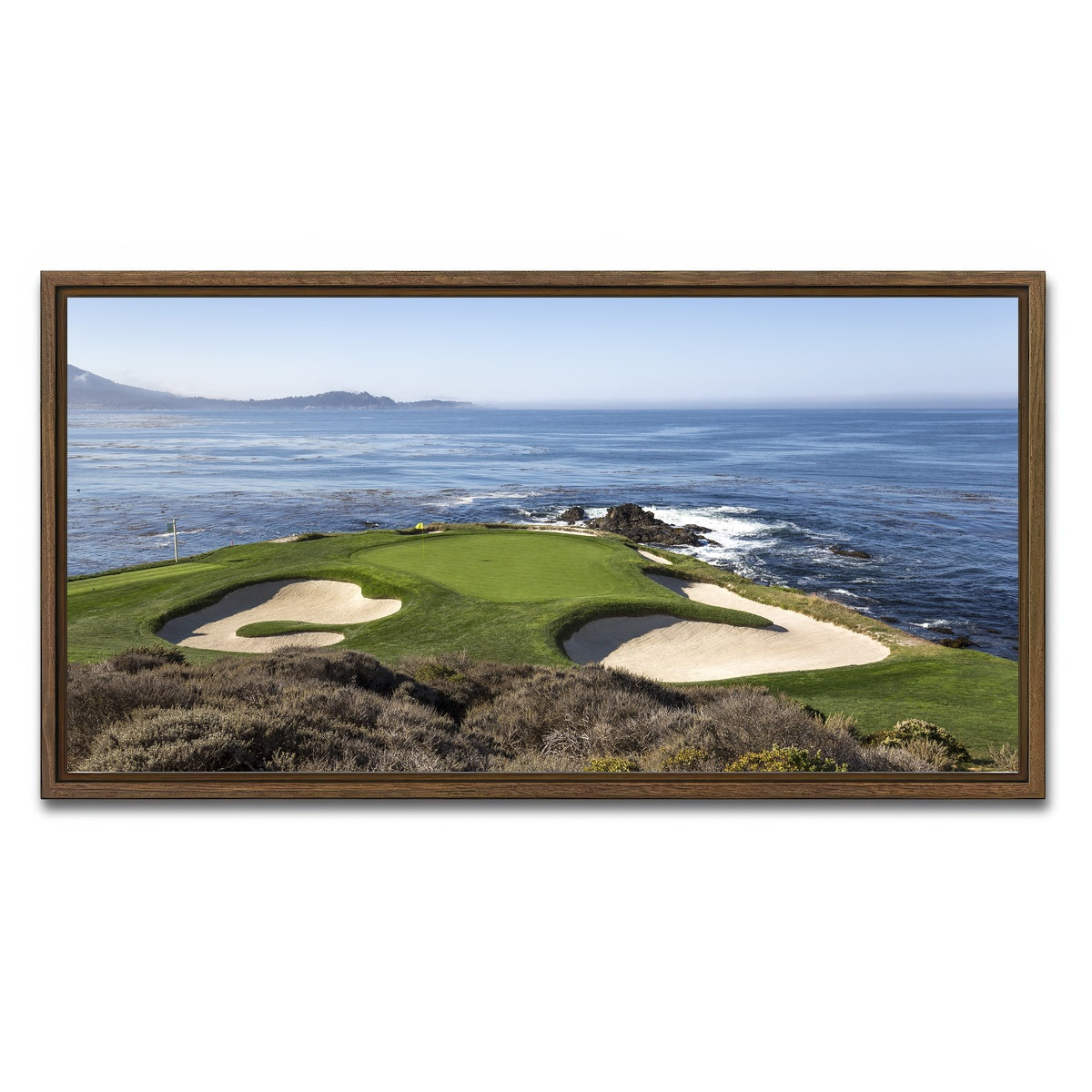 AUTO-MOCKUP WHITE | Pebble Beach Canvas | 1 Piece | Walnut Framed Canvas | group=2x1