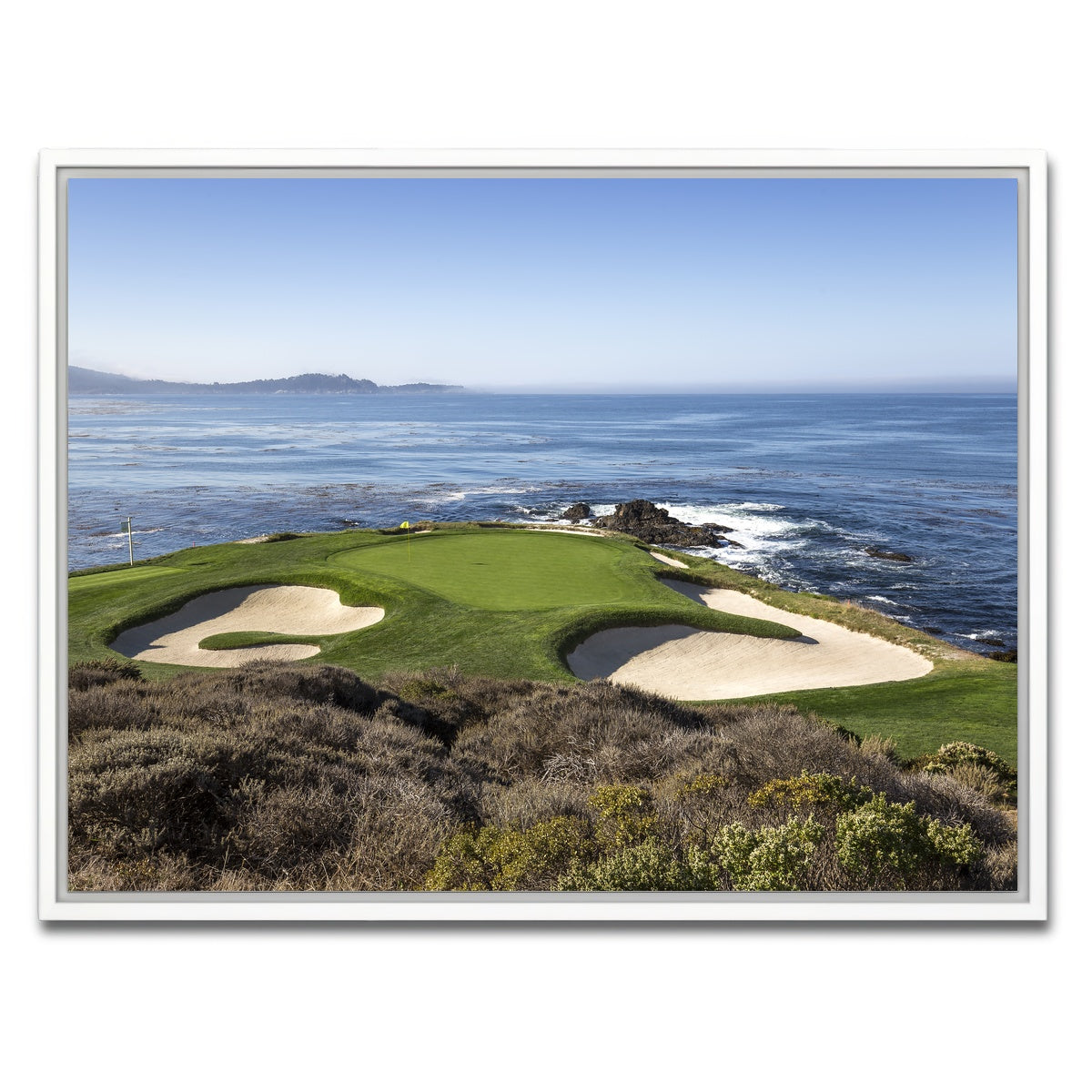 AUTO-MOCKUP WHITE | Pebble Beach Canvas | 1 Piece | White Framed Canvas | group=4x3