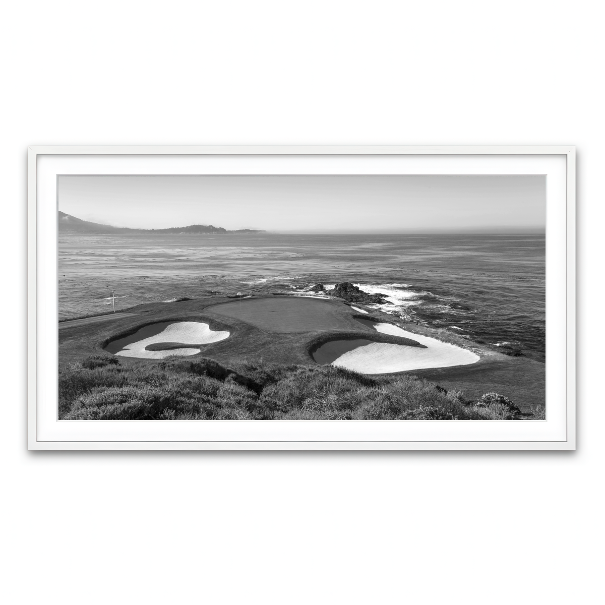Framed Print 2x1 White