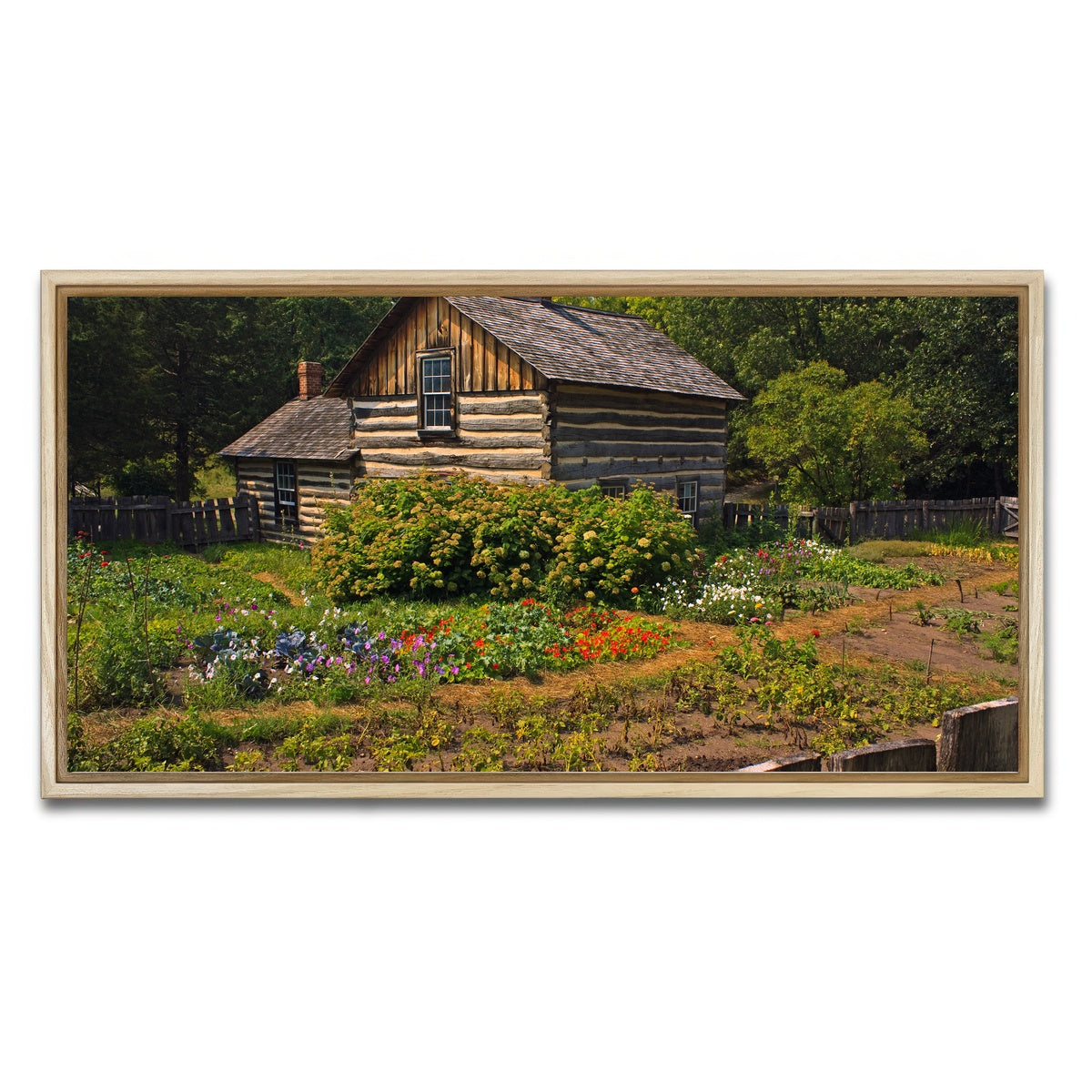 AUTO-MOCKUP WHITE | Pedersen House and Garden | 1 Piece | Natural Framed Canvas | group=2x1