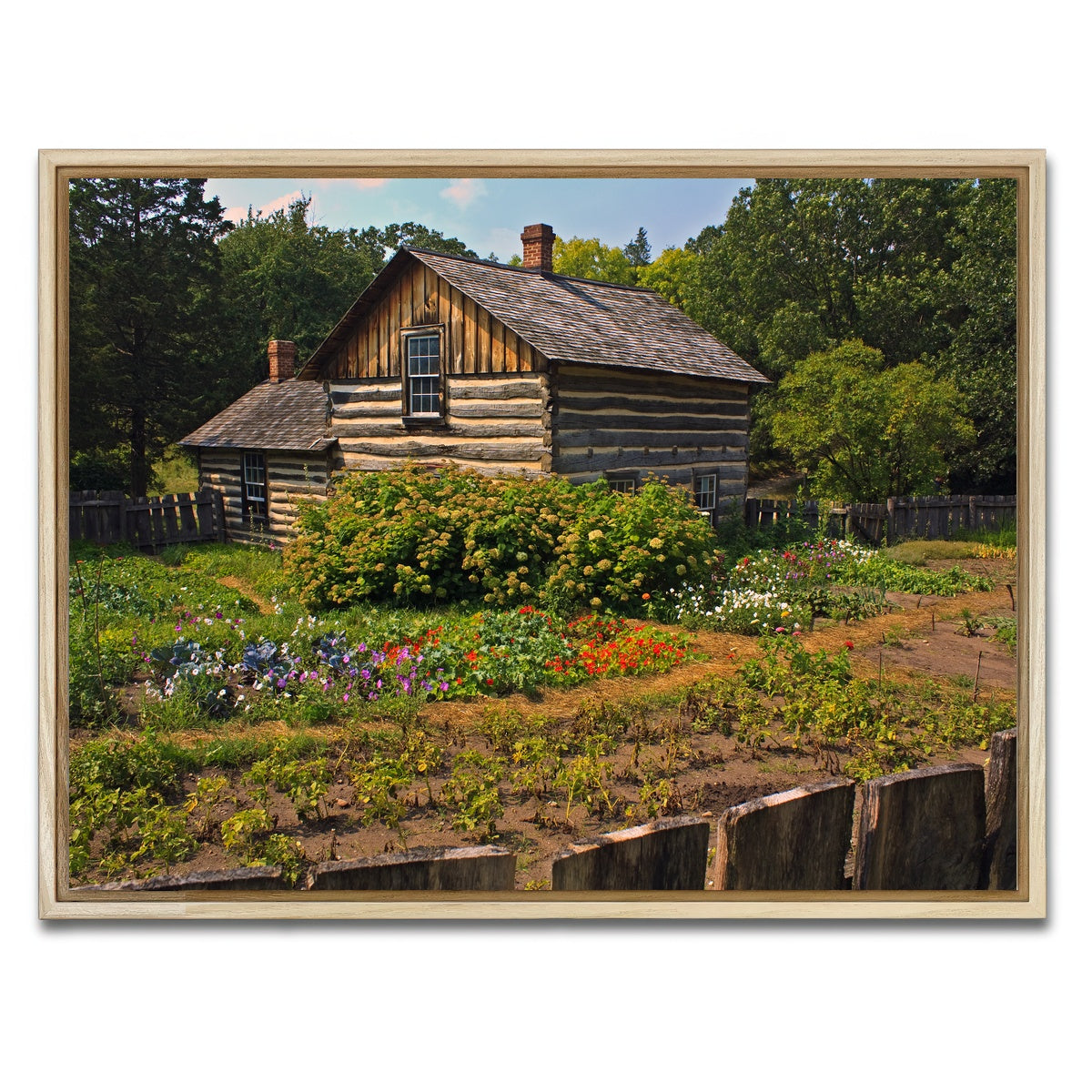 AUTO-MOCKUP WHITE | Pedersen House and Garden | 1 Piece | Natural Framed Canvas | group=4x3