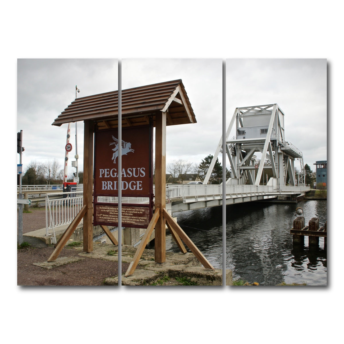 AUTO-MOCKUP WHITE | Pegasus Bridge | 3 Piece | Gallery Wrap Canvas | group=8x18