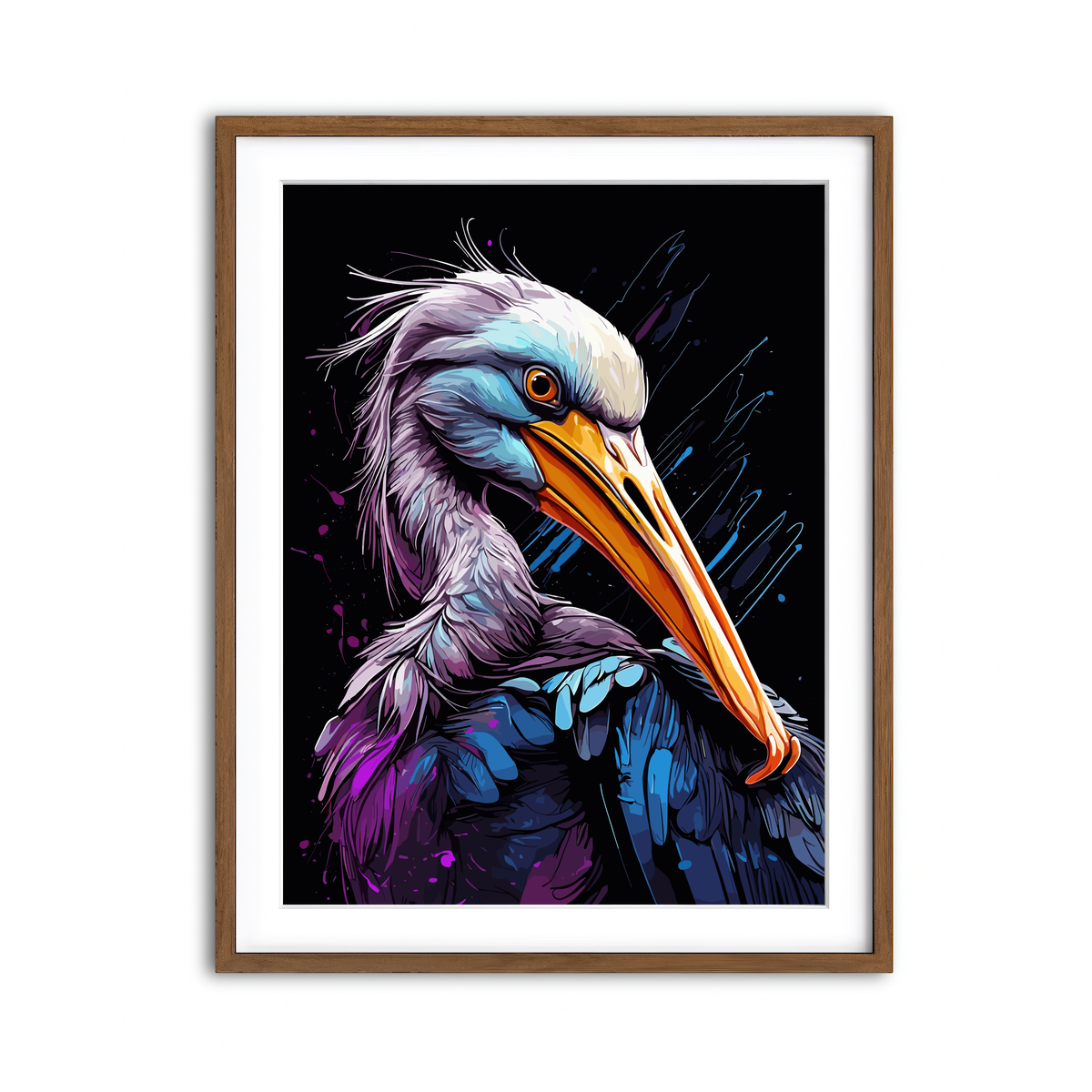 Framed Print 3x4 Walnut