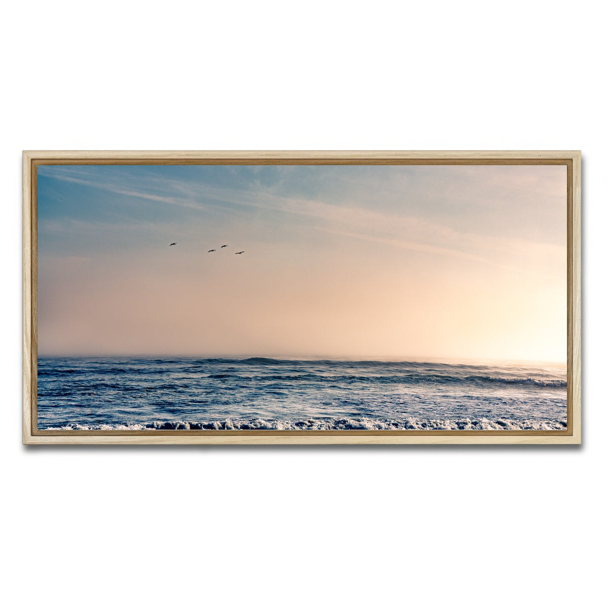 AUTO-MOCKUP WHITE | Pelican Sunset | 1 Piece | Natural Framed Canvas | group=2x1