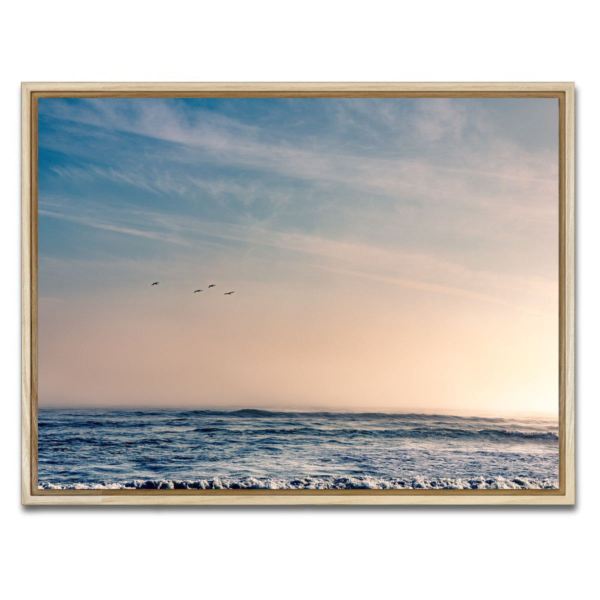 AUTO-MOCKUP WHITE | Pelican Sunset | 1 Piece | Natural Framed Canvas | group=4x3