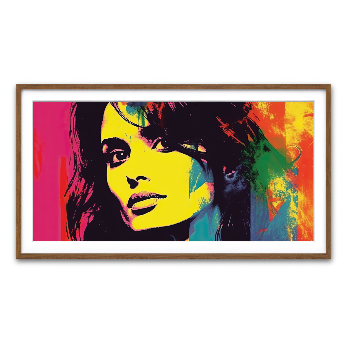 Framed Print 2x1 Walnut