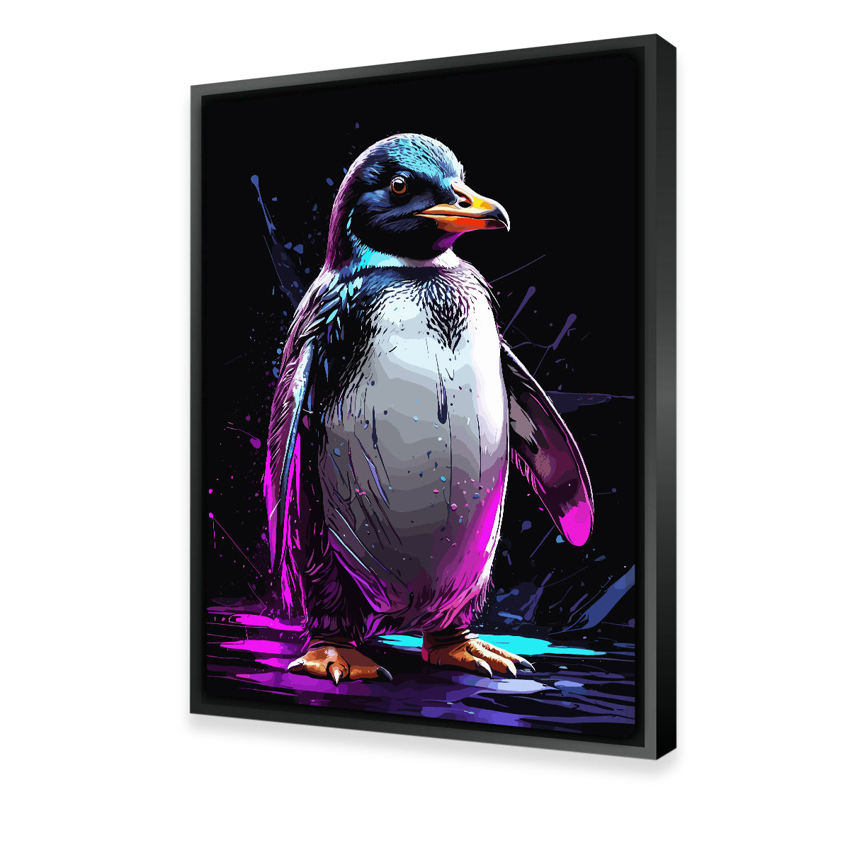 Penguin Animal Colorful Wall Art