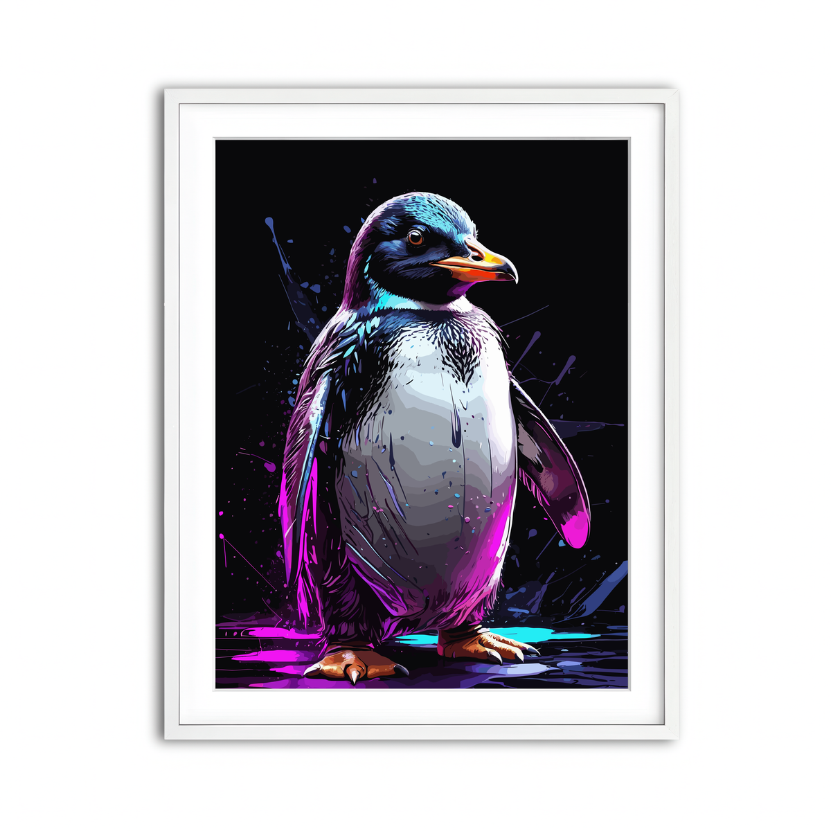 Framed Print 3x4 White