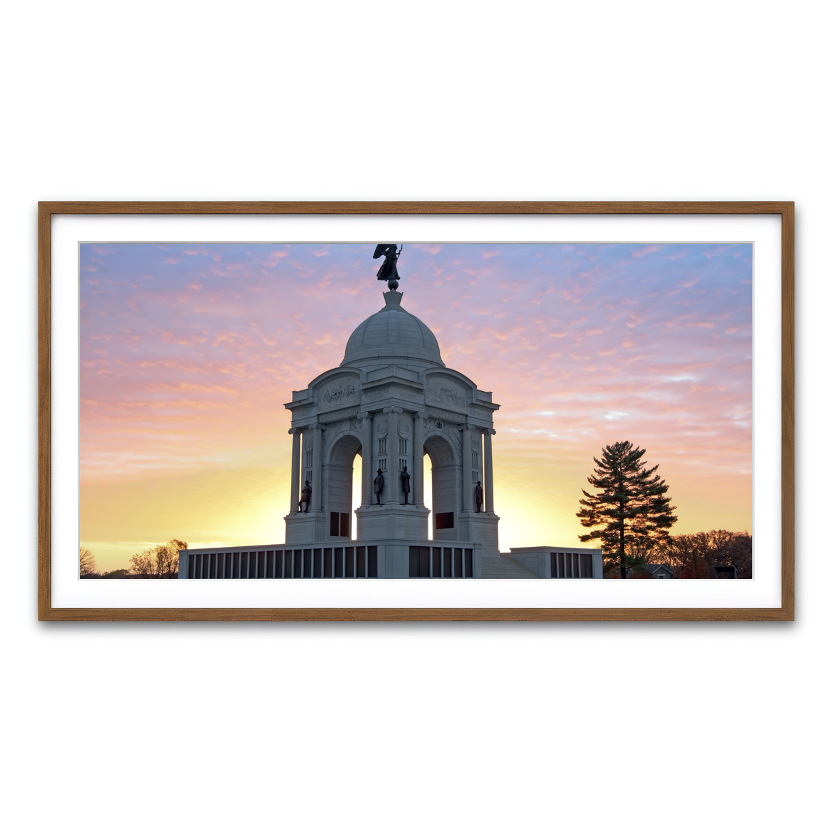 Framed Print 2x1 Walnut