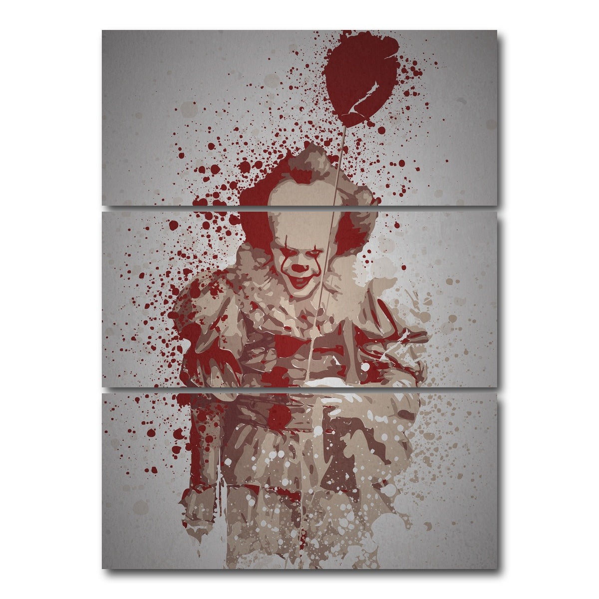 AUTO-MOCKUP WHITE | Pennywise | 3 Piece | Gallery Wrap Canvas | group=8x18_stacked
