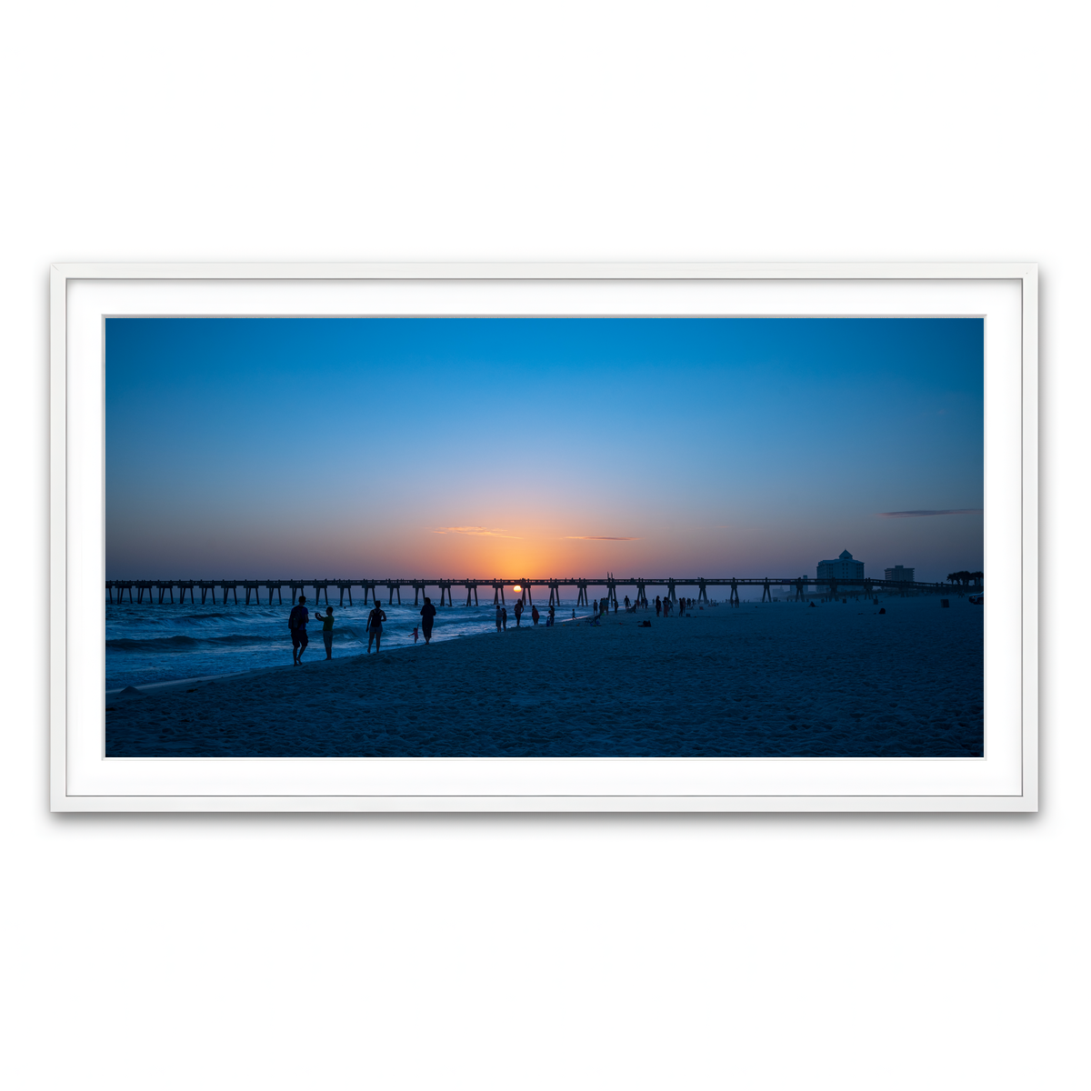 Framed Print 2x1 White