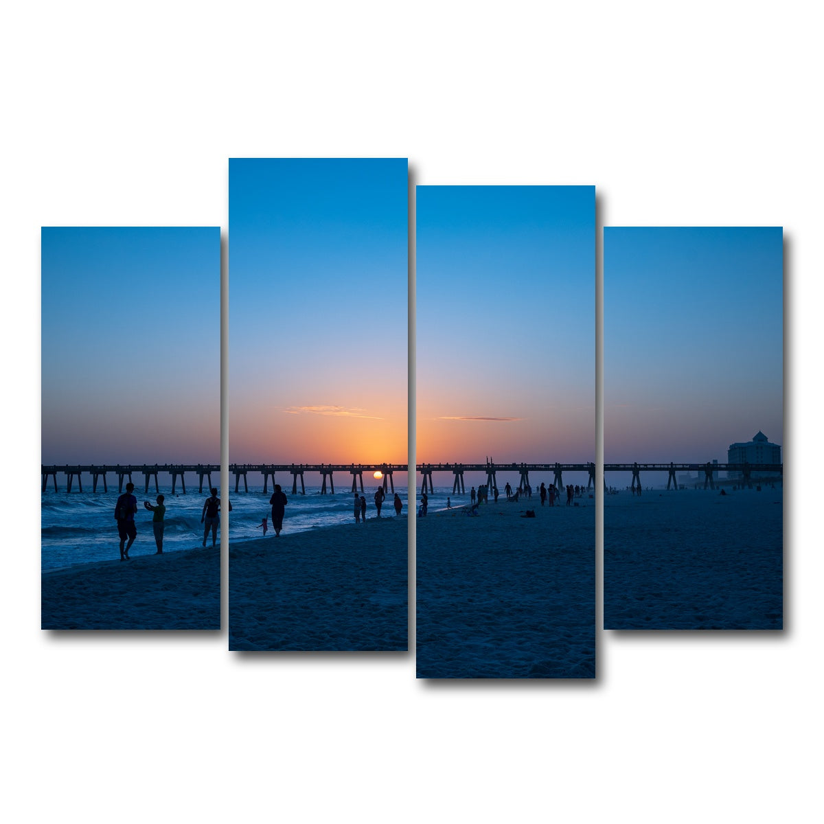 AUTO-MOCKUP WHITE | Pensacola Florida | 4 Piece | Gallery Wrap Canvas | group=4_normal