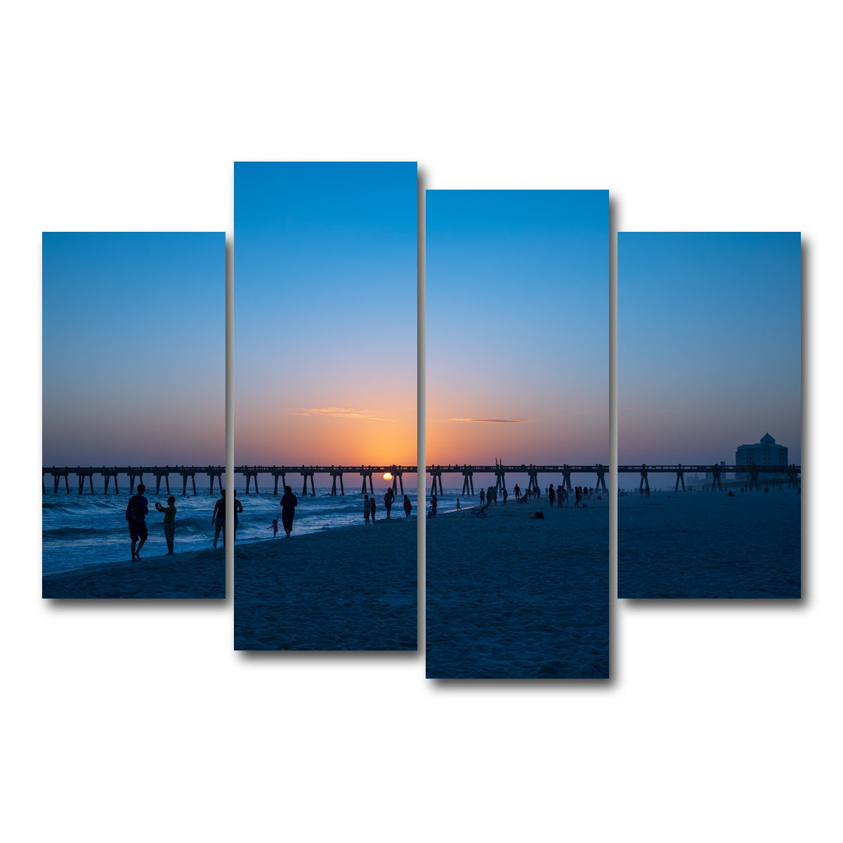 AUTO-MOCKUP WHITE | Pensacola Florida | 4 Piece | Gallery Wrap Canvas | group=4_short