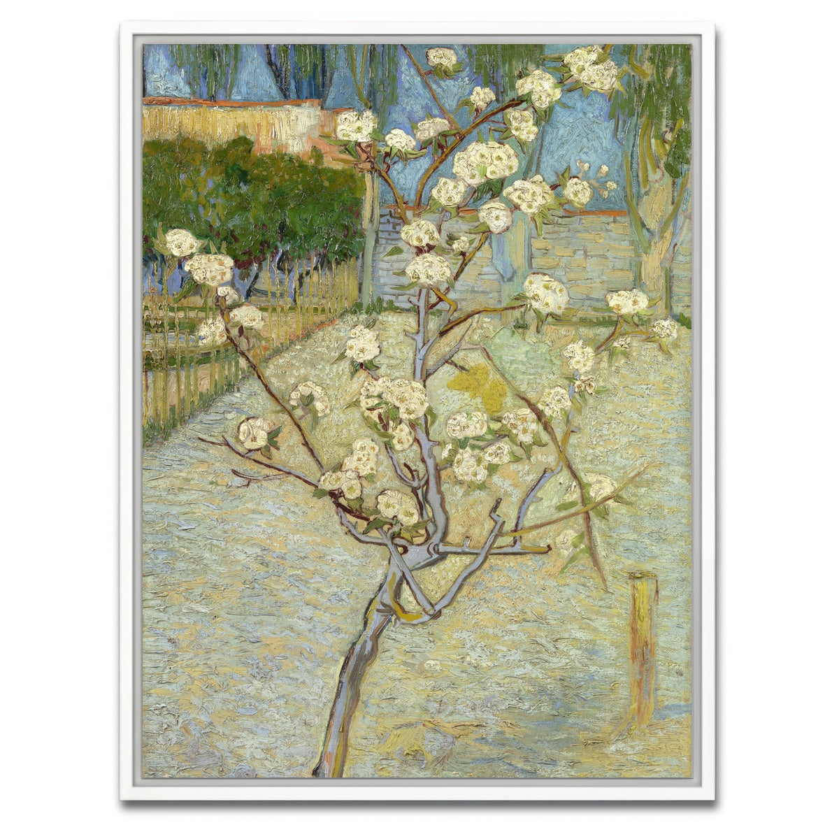 AUTO-MOCKUP WHITE | Perenboompje in bloei | 1 Piece | White Framed Canvas | group=3x4