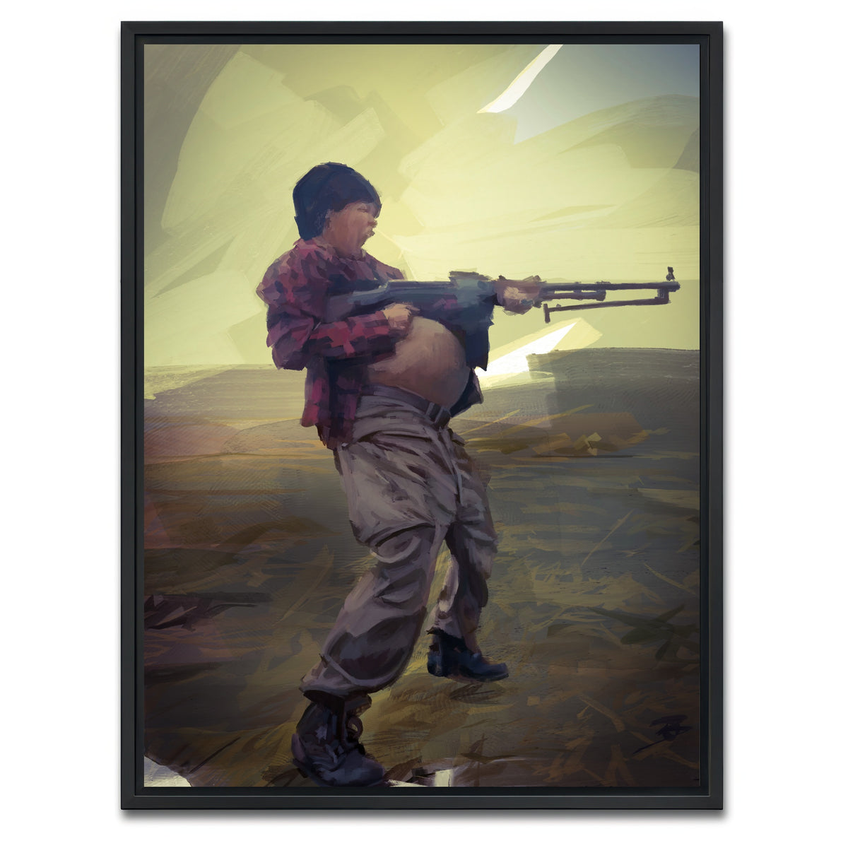 AUTO-MOCKUP WHITE | Perfidia - One Battle After Another | 1 Piece | Black Framed Canvas | group=3x4