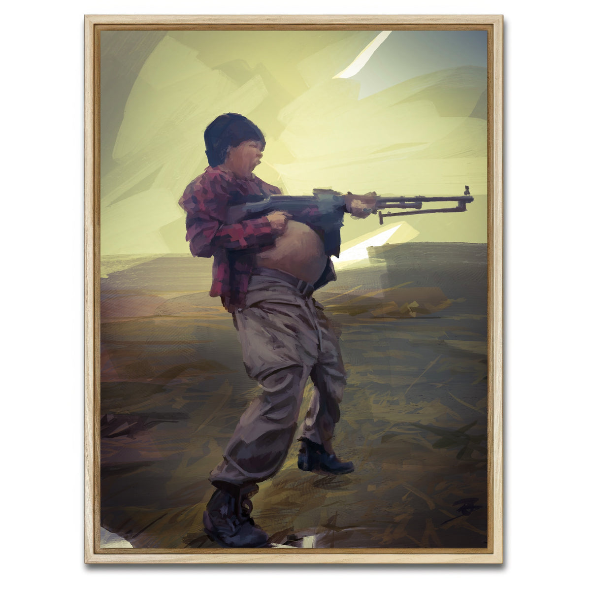 AUTO-MOCKUP WHITE | Perfidia - One Battle After Another | 1 Piece | Natural Framed Canvas | group=3x4