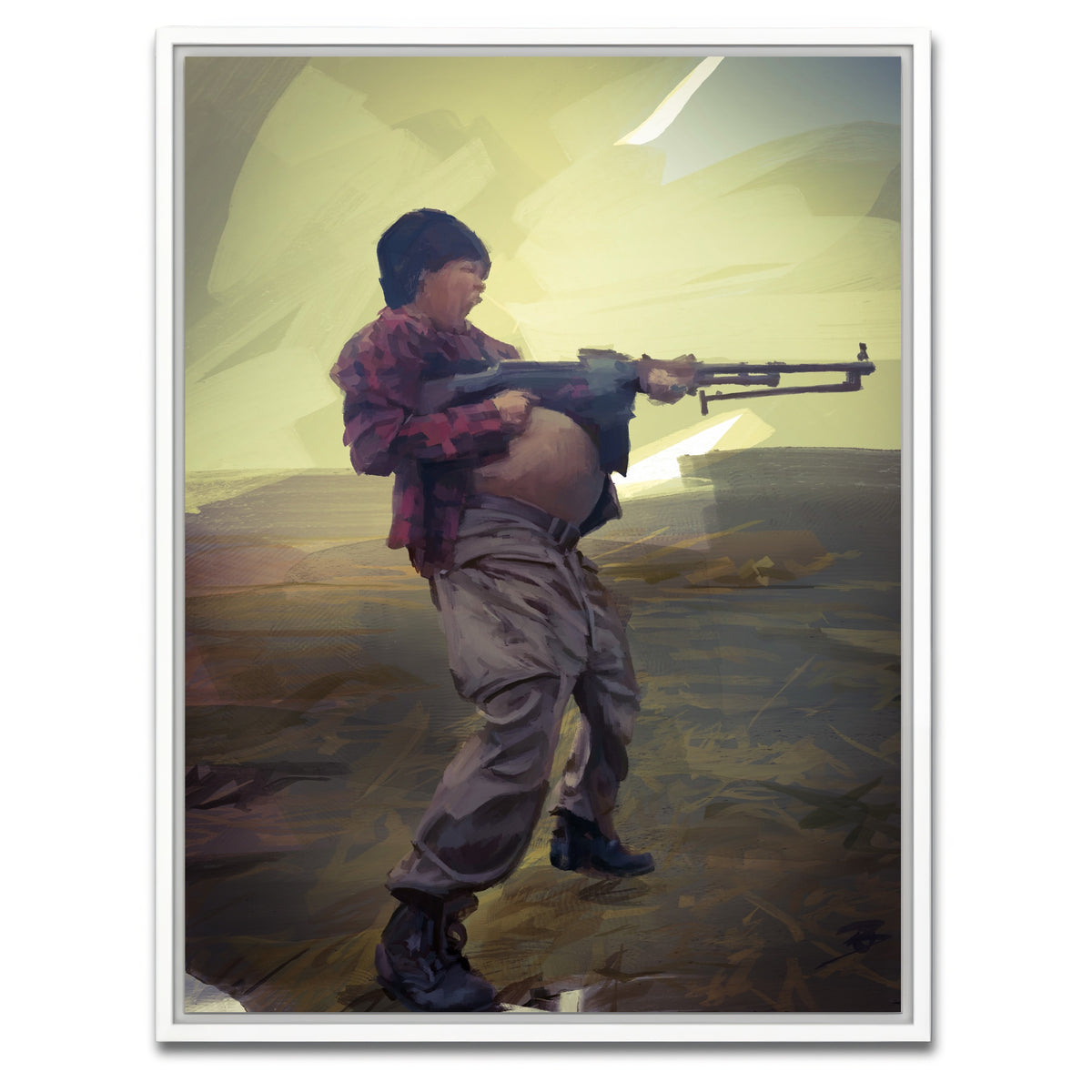 AUTO-MOCKUP WHITE | Perfidia - One Battle After Another | 1 Piece | White Framed Canvas | group=3x4