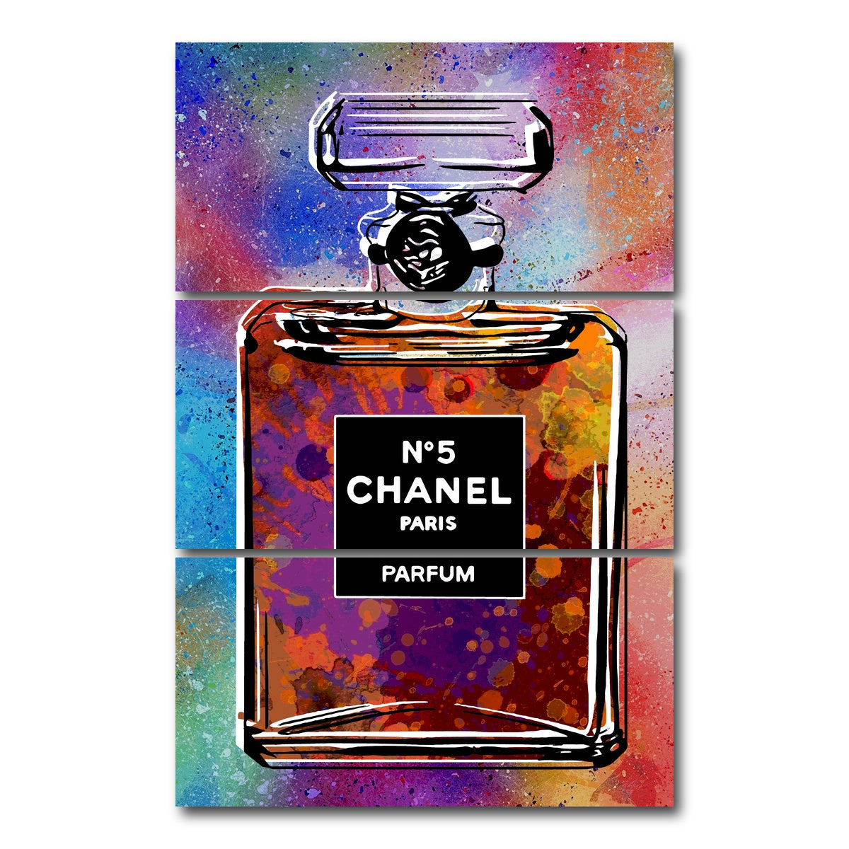 AUTO-MOCKUP WHITE | Perfume | 3 Piece | Gallery Wrap Canvas | group=12x24_stacked