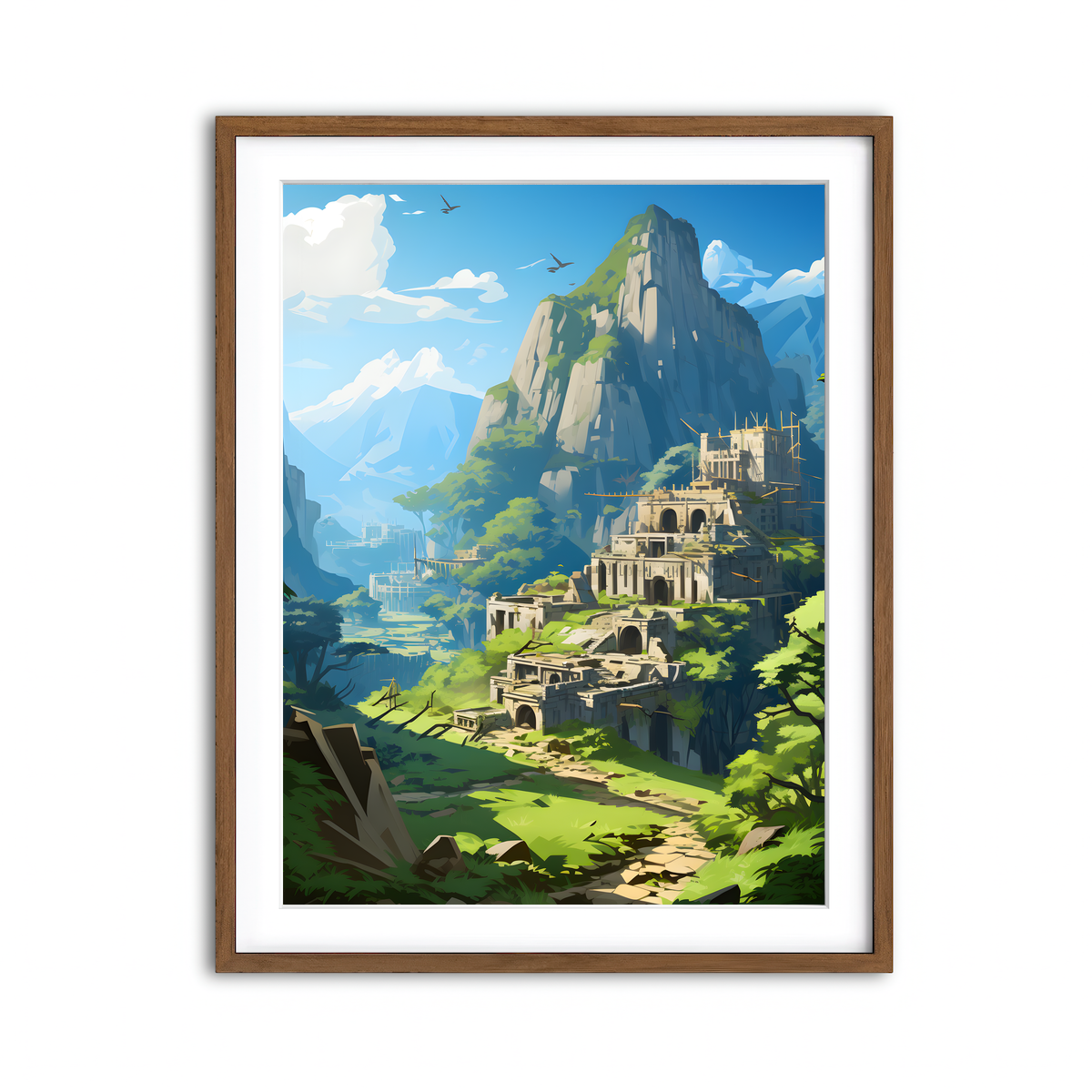 Framed Print 3x4 Walnut