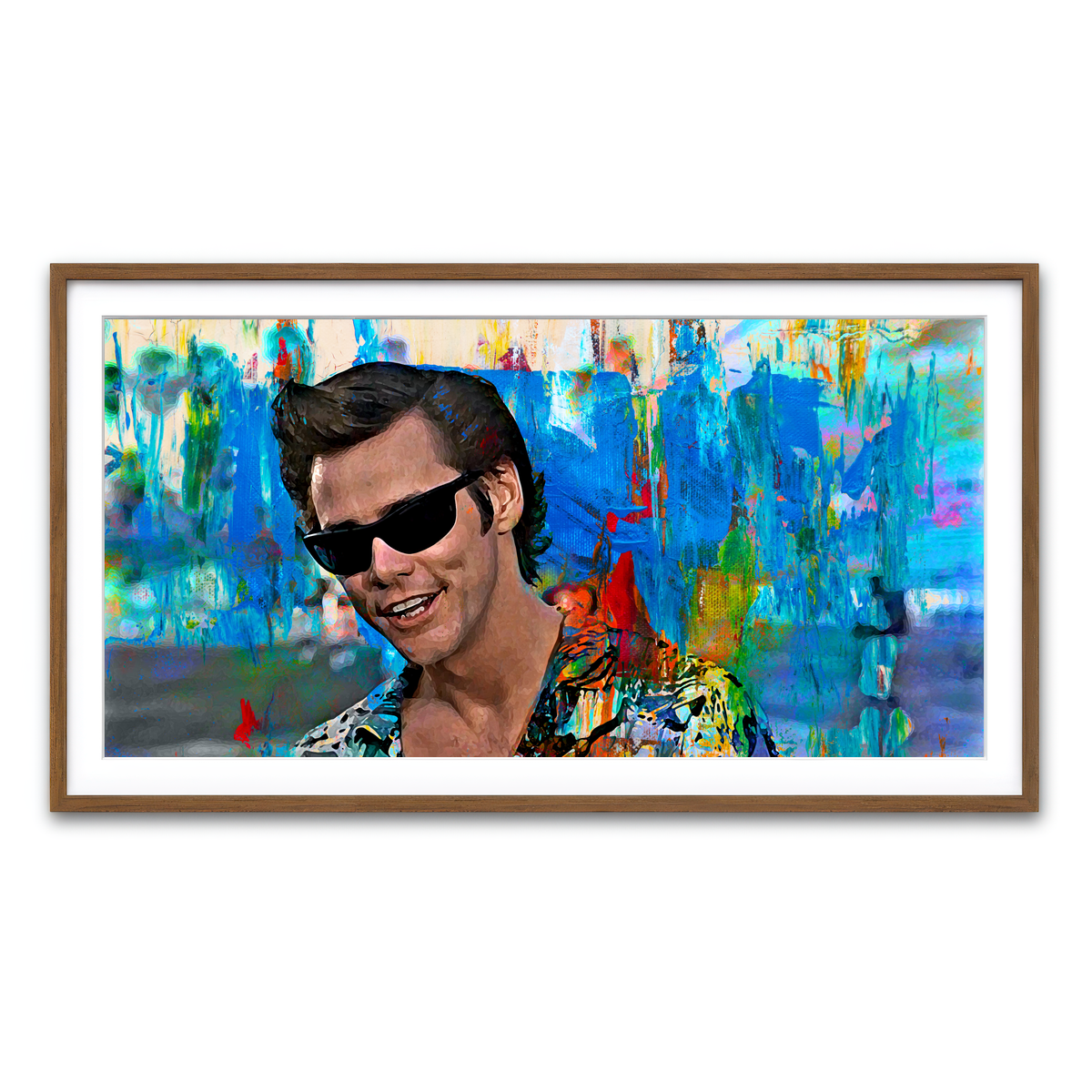 Framed Print 2x1 Walnut