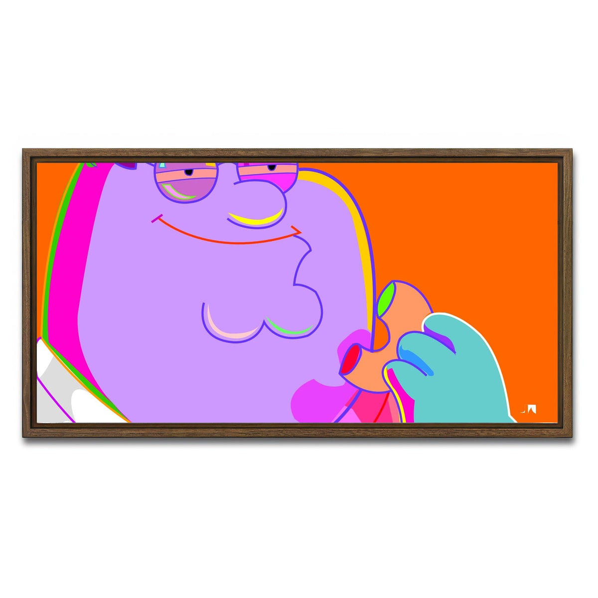 AUTO-MOCKUP WHITE | Peter High | 1 Piece | Walnut Framed Canvas | group=2x1