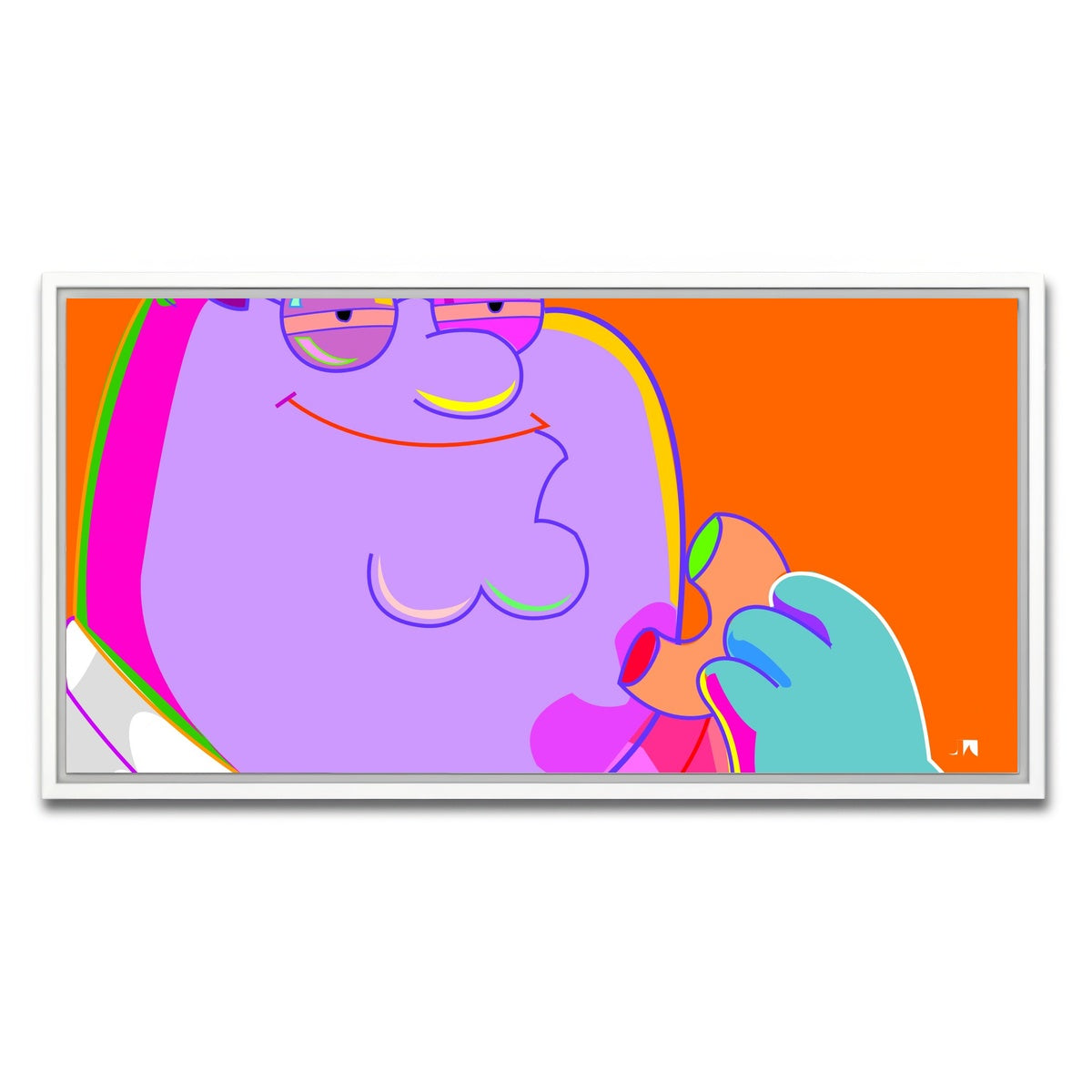 AUTO-MOCKUP WHITE | Peter High | 1 Piece | White Framed Canvas | group=2x1