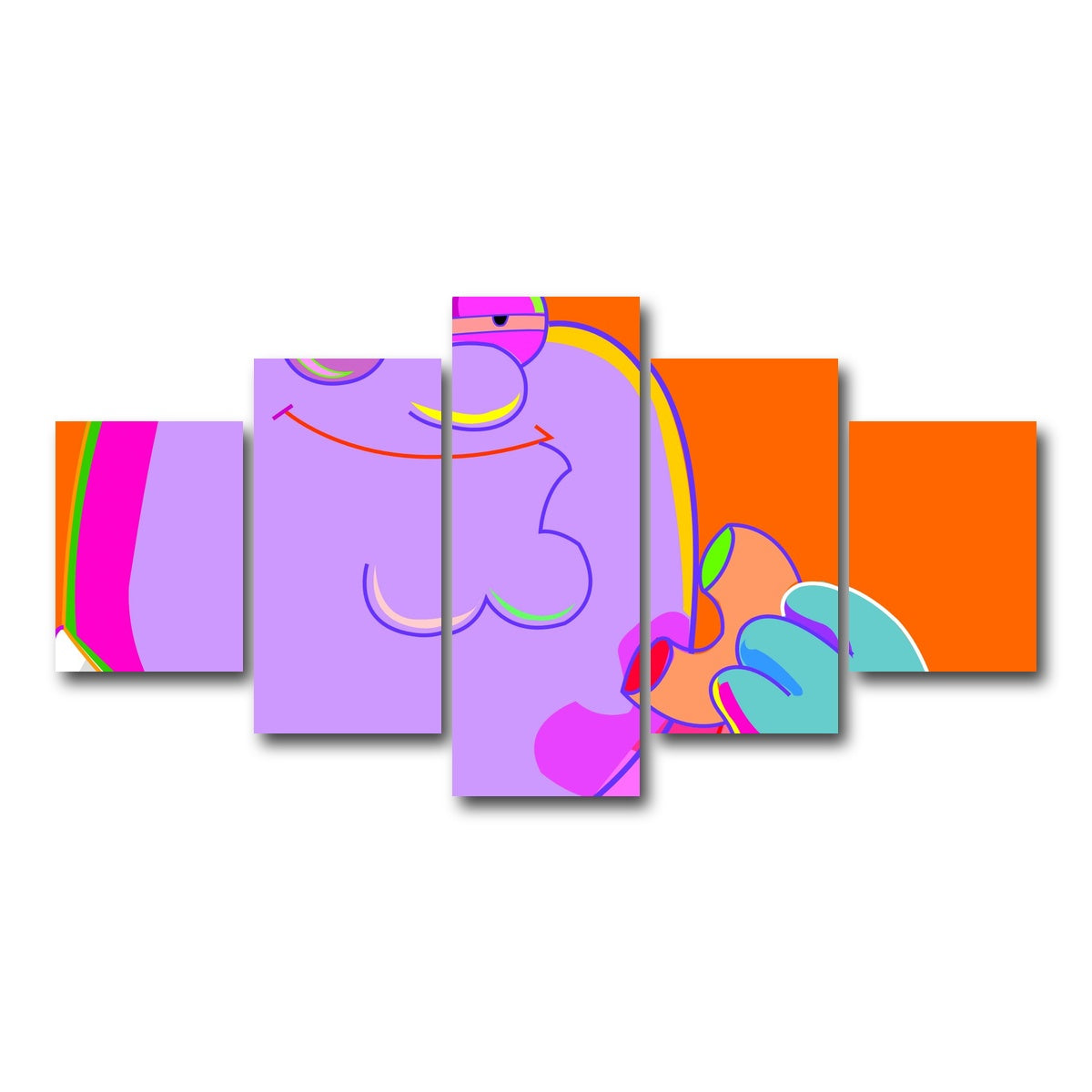 AUTO-MOCKUP WHITE | Peter High | 5 Piece | Gallery Wrap Canvas | group=5_short