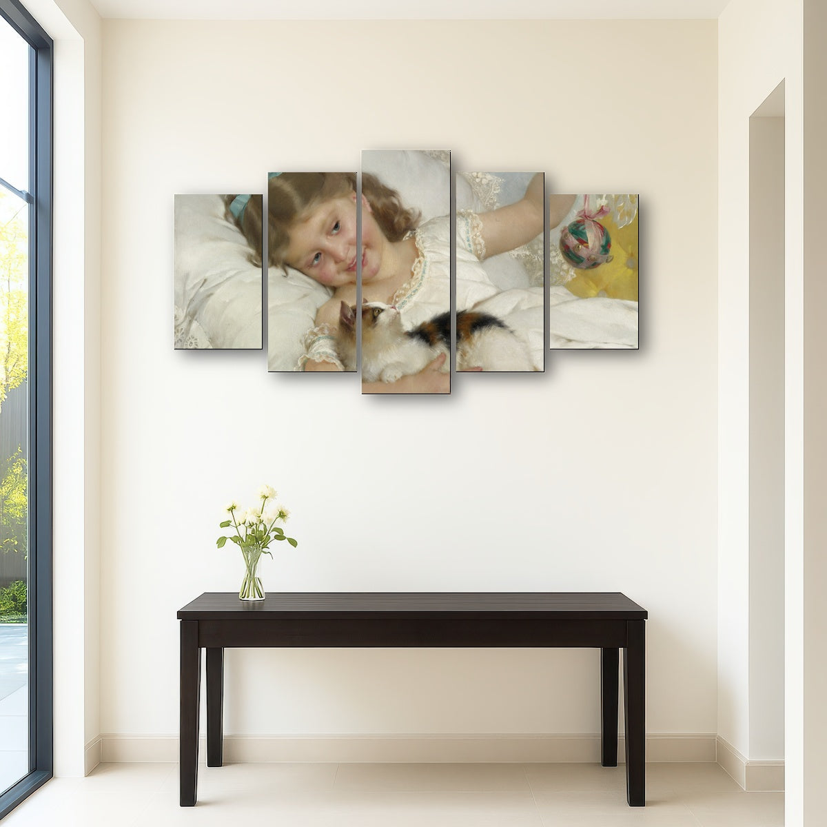 AUTO-MOCKUP ROOM | Petite Fille et Chat