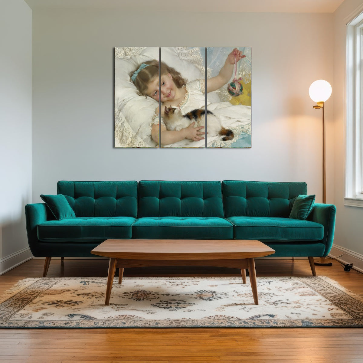 AUTO-MOCKUP ROOM | Petite Fille et Chat