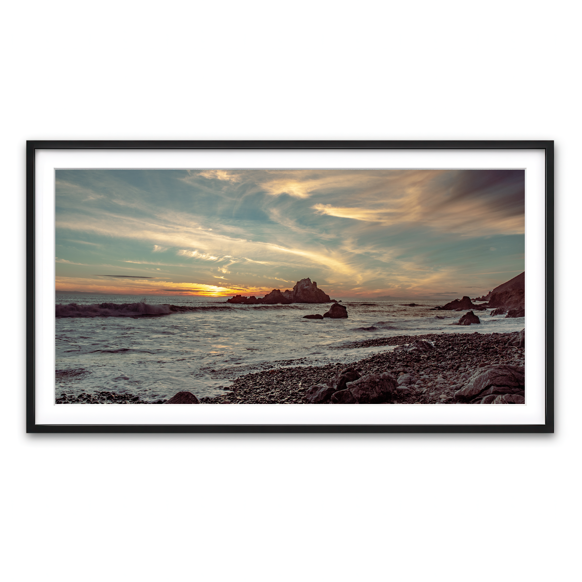 Framed Print 2x1 Black