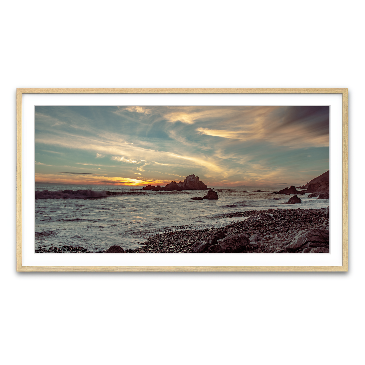 Framed Print 2x1 Natural