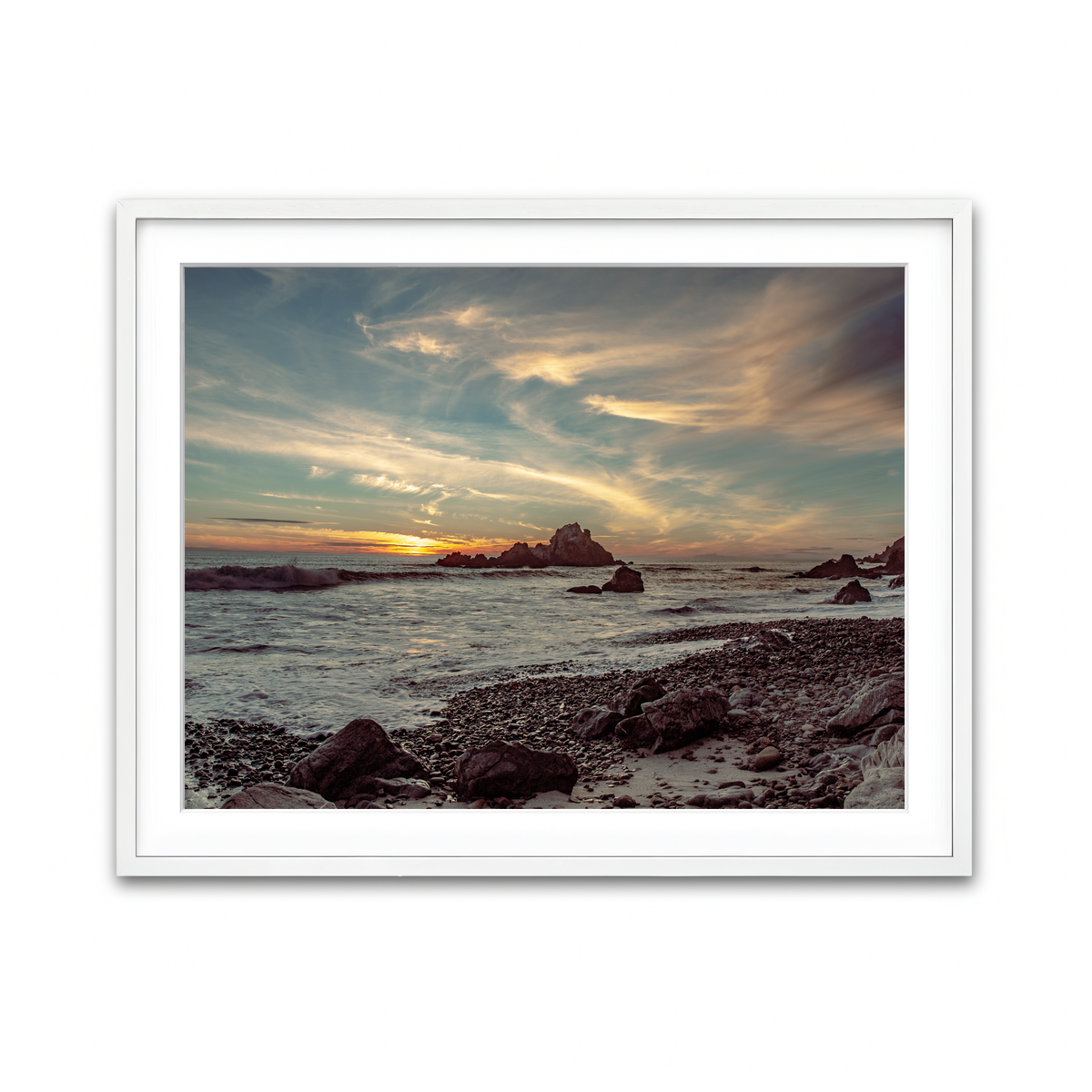 Framed Print 4x3 White
