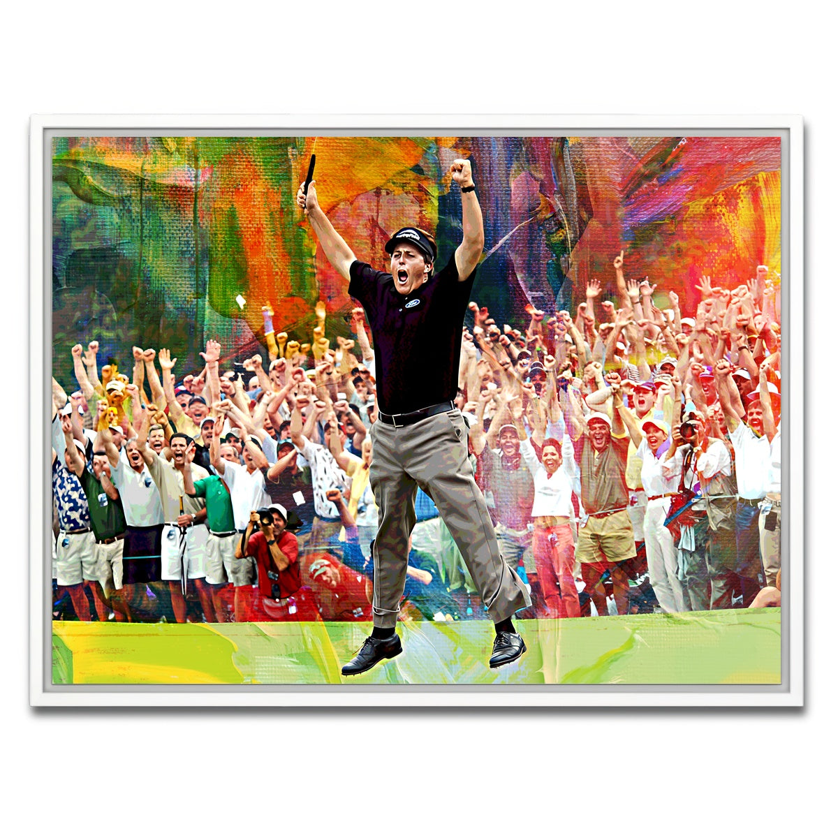 AUTO-MOCKUP WHITE | Phil Mickelson | 1 Piece | White Framed Canvas | group=4x3