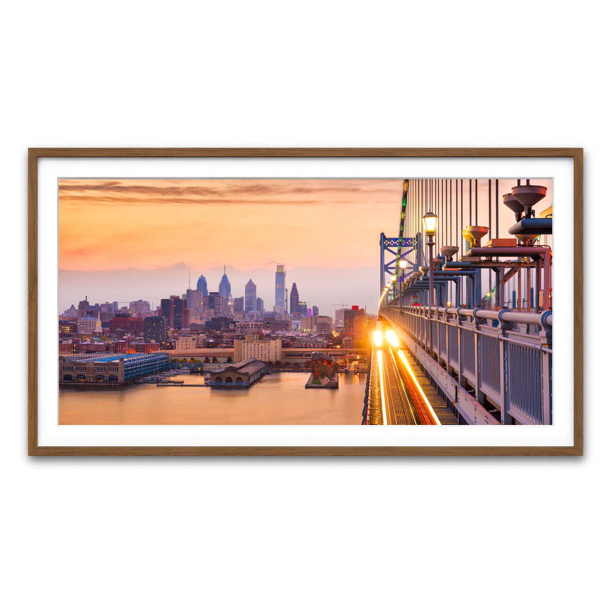 Framed Print 2x1 Walnut