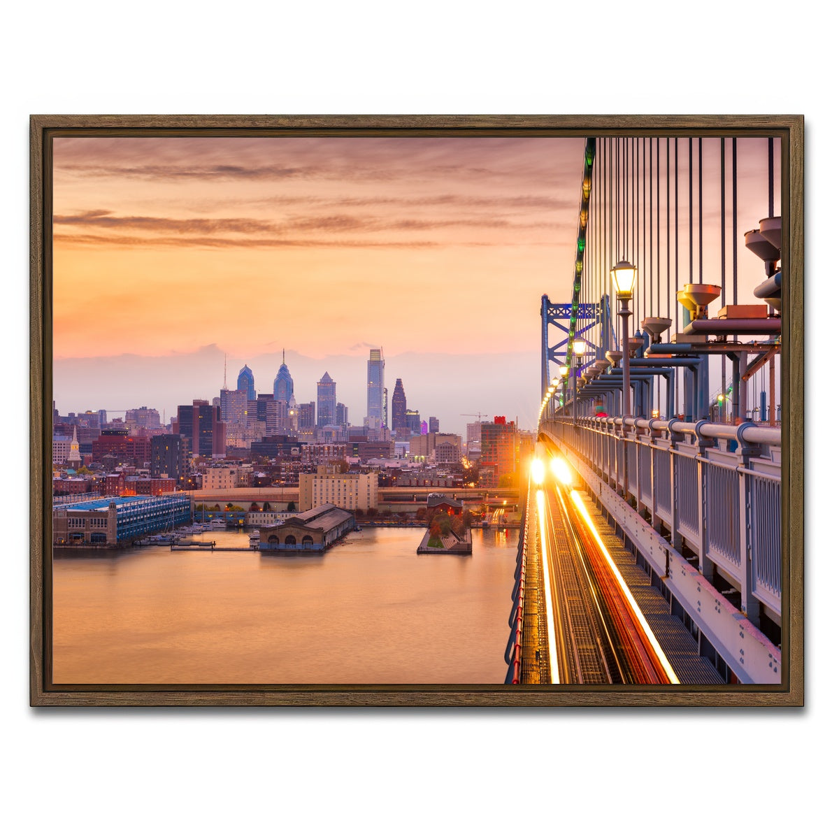 AUTO-MOCKUP WHITE | Philadelphia | 1 Piece | Walnut Framed Canvas | group=4x3