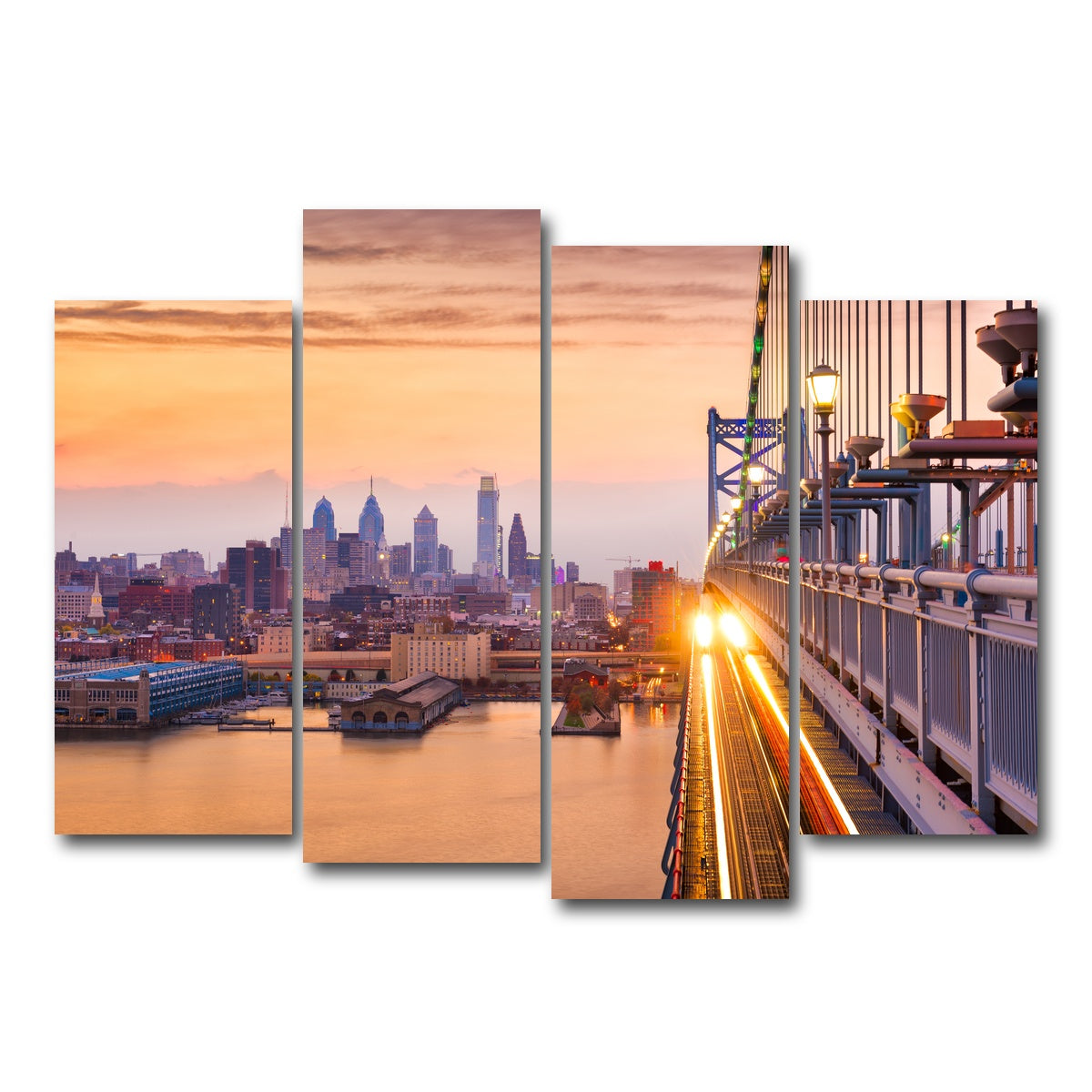 AUTO-MOCKUP WHITE | Philadelphia | 4 Piece | Gallery Wrap Canvas | group=4_normal