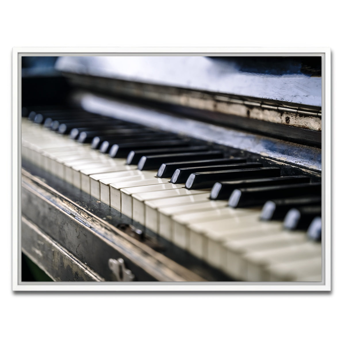 AUTO-MOCKUP WHITE | Piano Keys | 1 Piece | White Framed Canvas | group=4x3