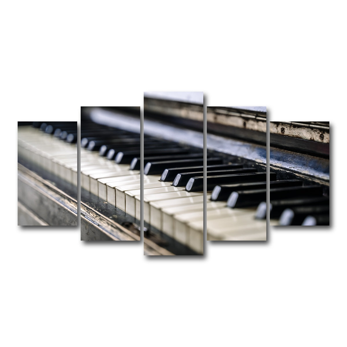 AUTO-MOCKUP WHITE | Piano Keys | 5 Piece | Gallery Wrap Canvas | group=5_normal
