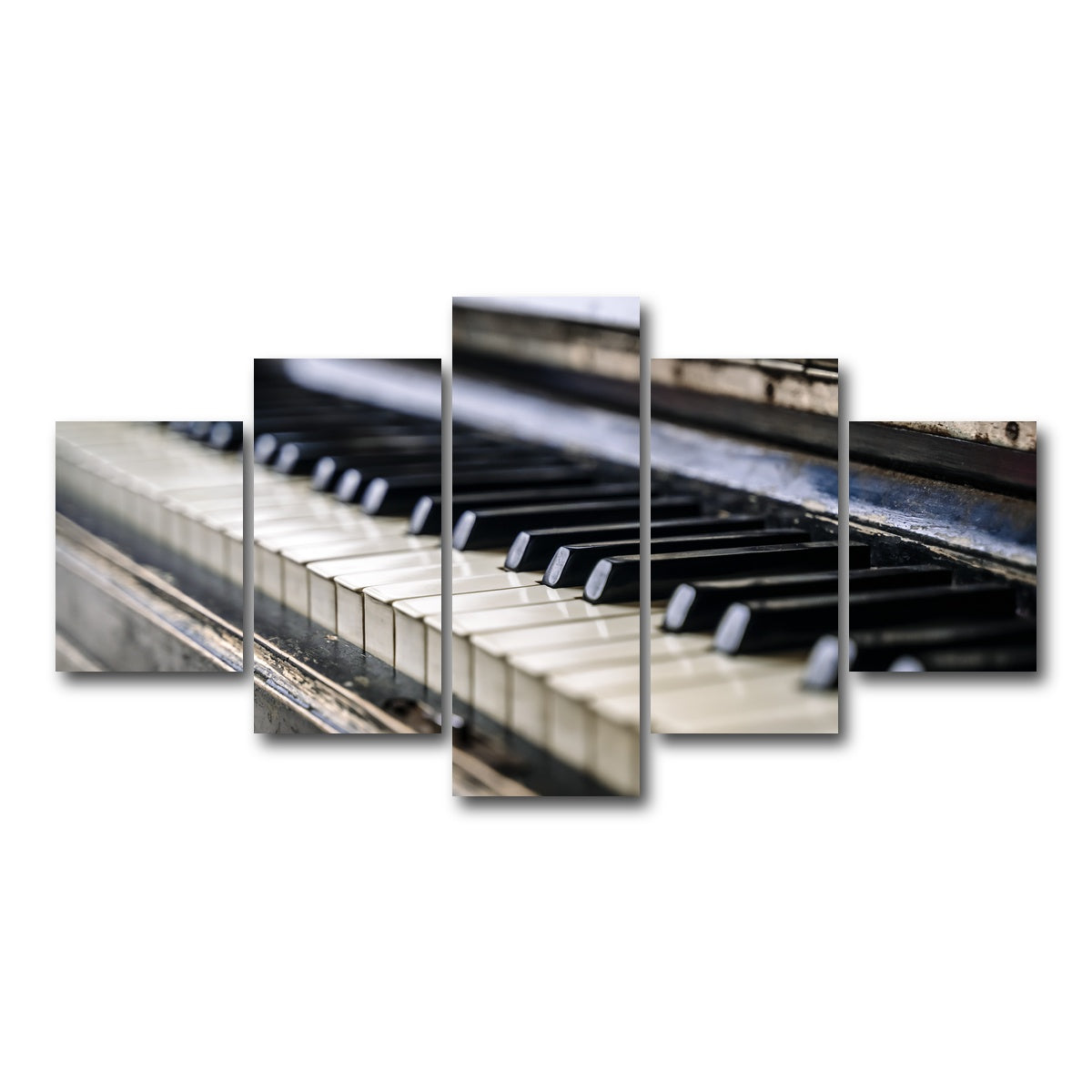 AUTO-MOCKUP WHITE | Piano Keys | 5 Piece | Gallery Wrap Canvas | group=5_short