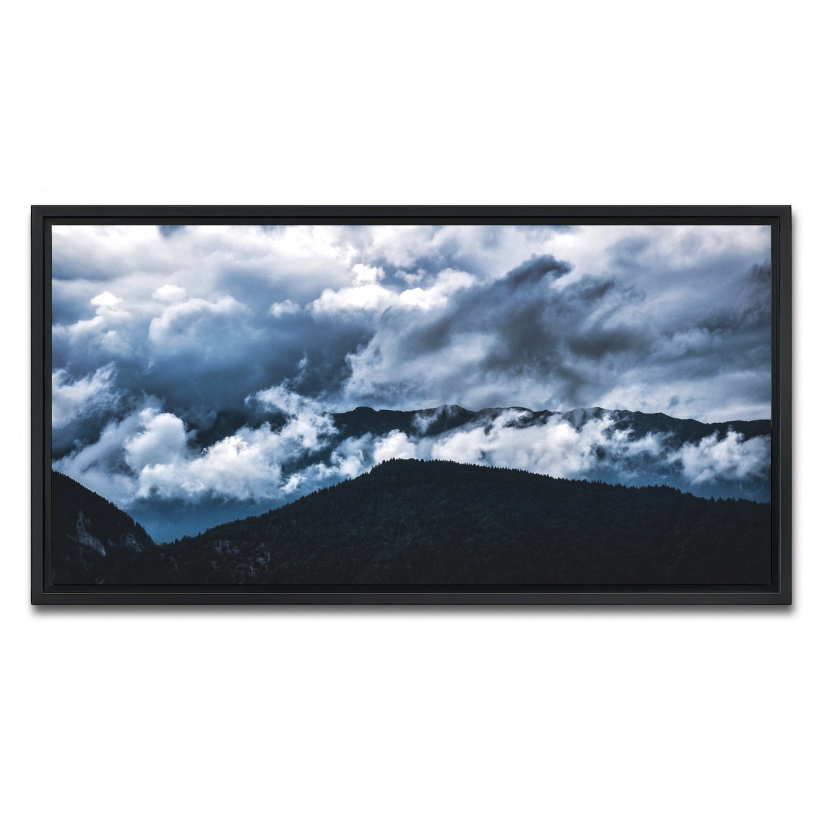 AUTO-MOCKUP WHITE | Piatra Craiului Romania 5 | 1 Piece | Black Framed Canvas | group=2x1