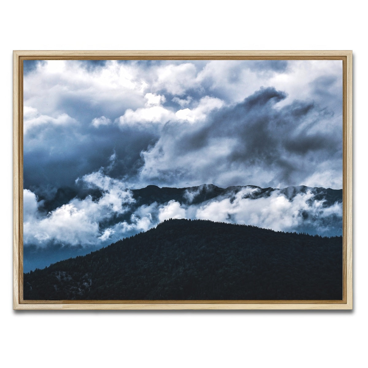AUTO-MOCKUP WHITE | Piatra Craiului Romania 5 | 1 Piece | Natural Framed Canvas | group=4x3